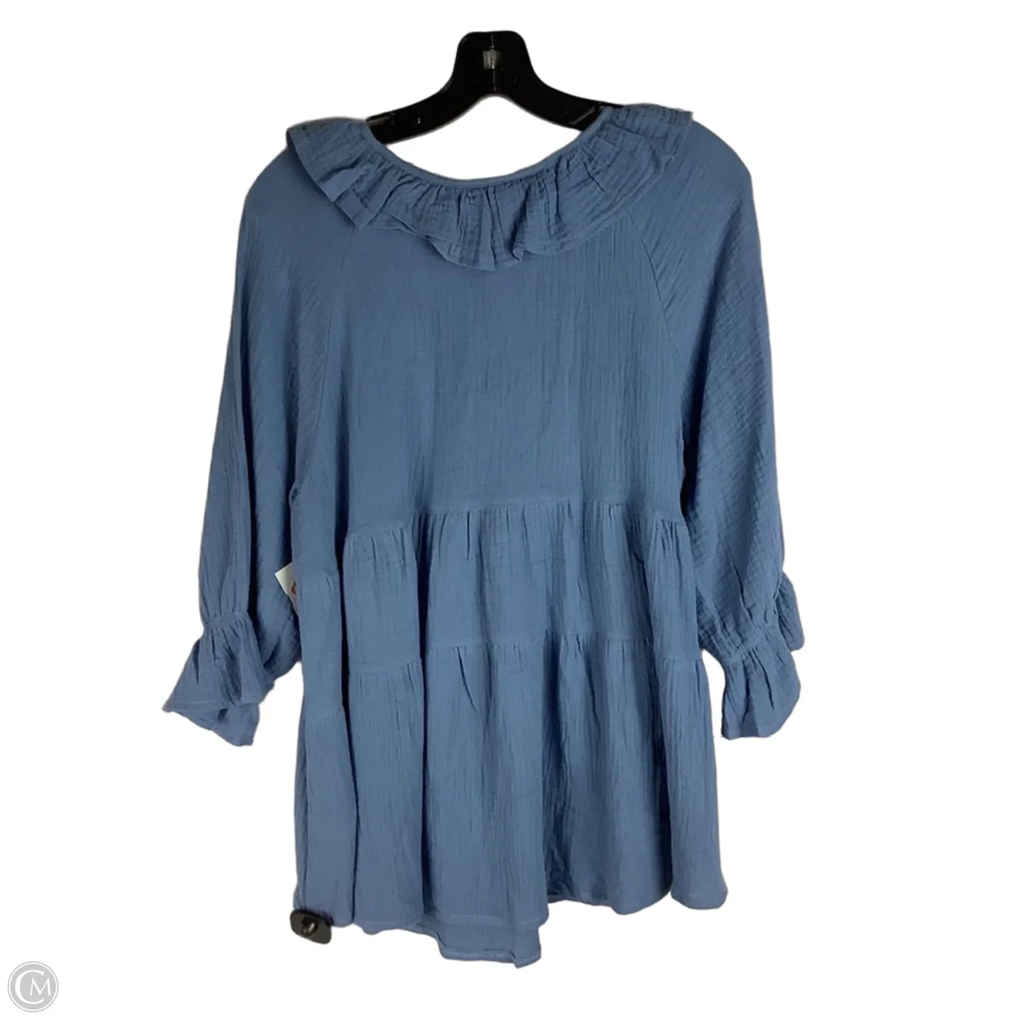Top Short Sleeve By Zesica In Blue, Size: M