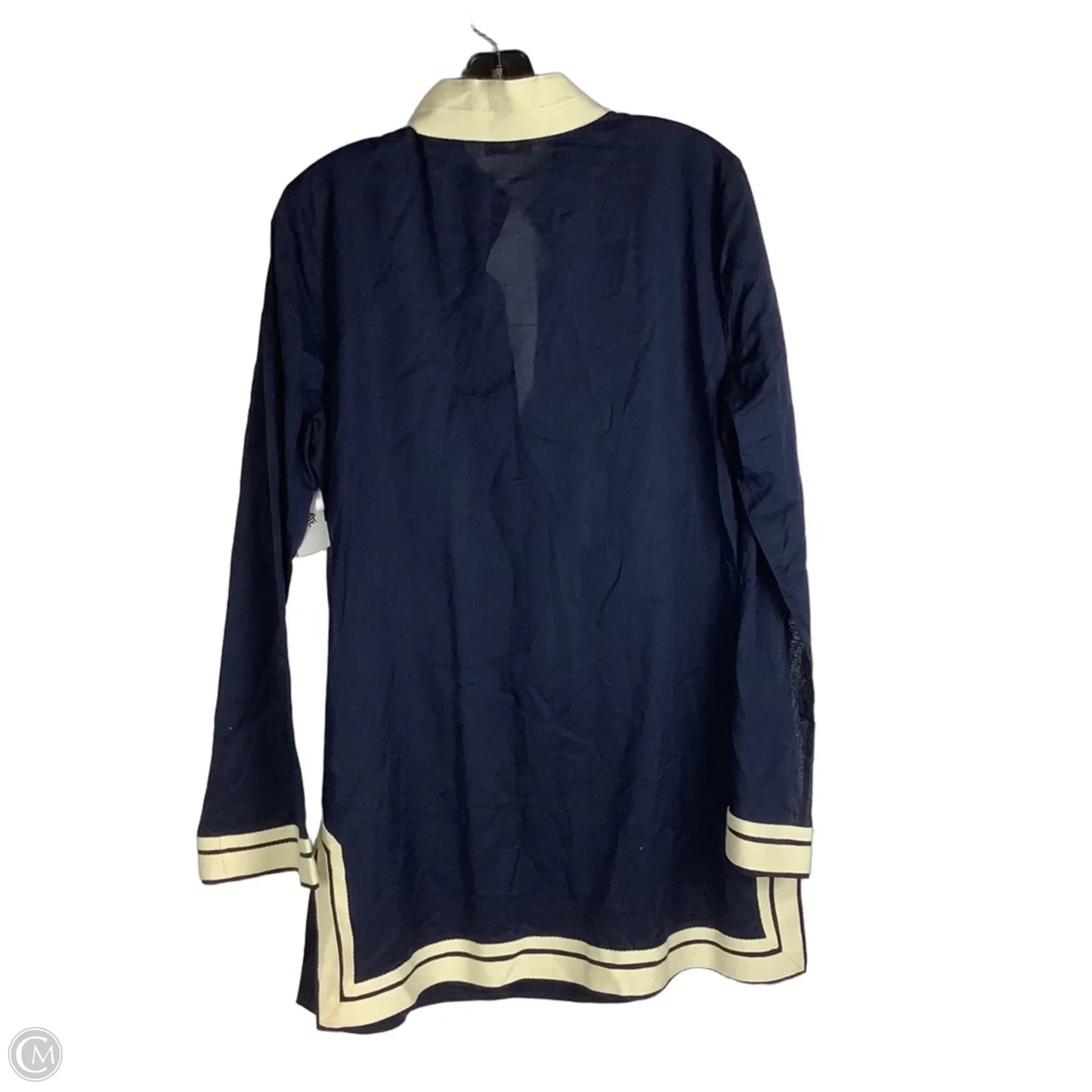 Swimwear Cover-up Designer By Tory Burch In Navy, Size: L