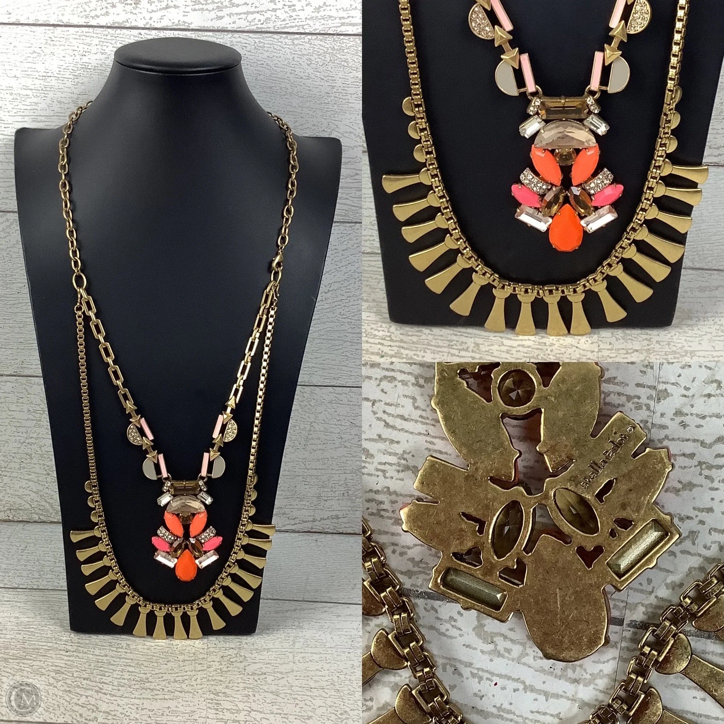 Necklace Statement By Stella And Dot, Size: 02 Piece Set