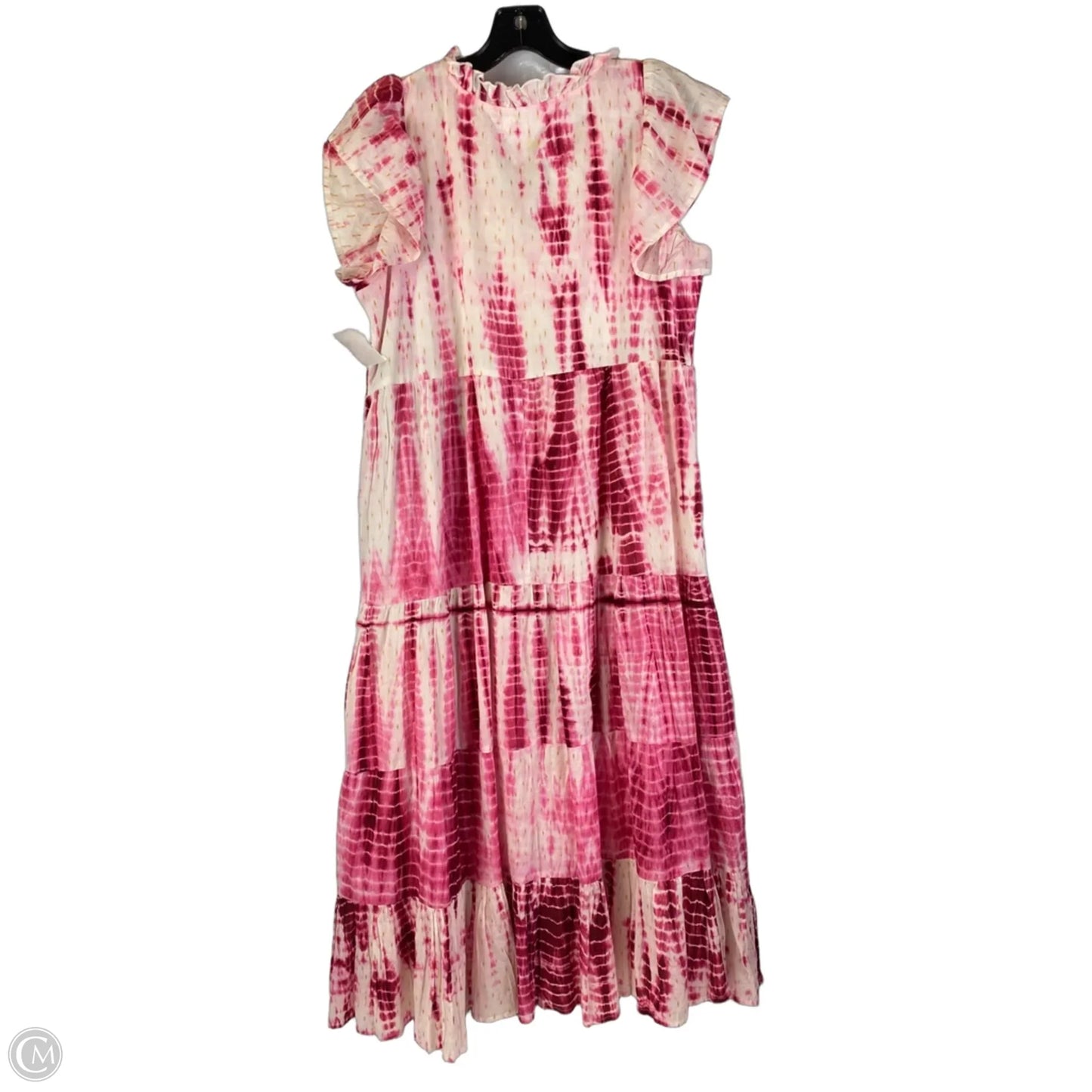 Dress Casual Maxi By Thml In Cream & Pink, Size: M