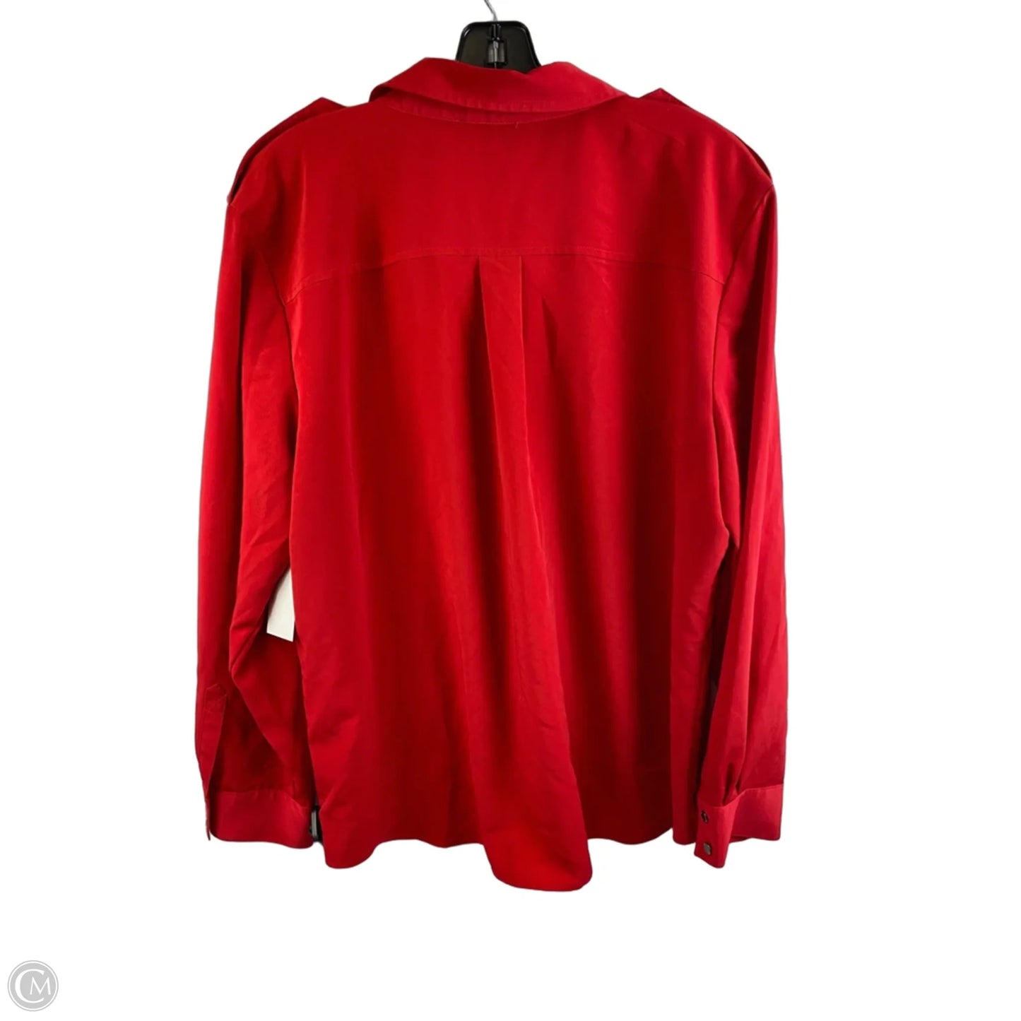 Top Long Sleeve Designer By Karl Lagerfeld In Red, Size: Xl