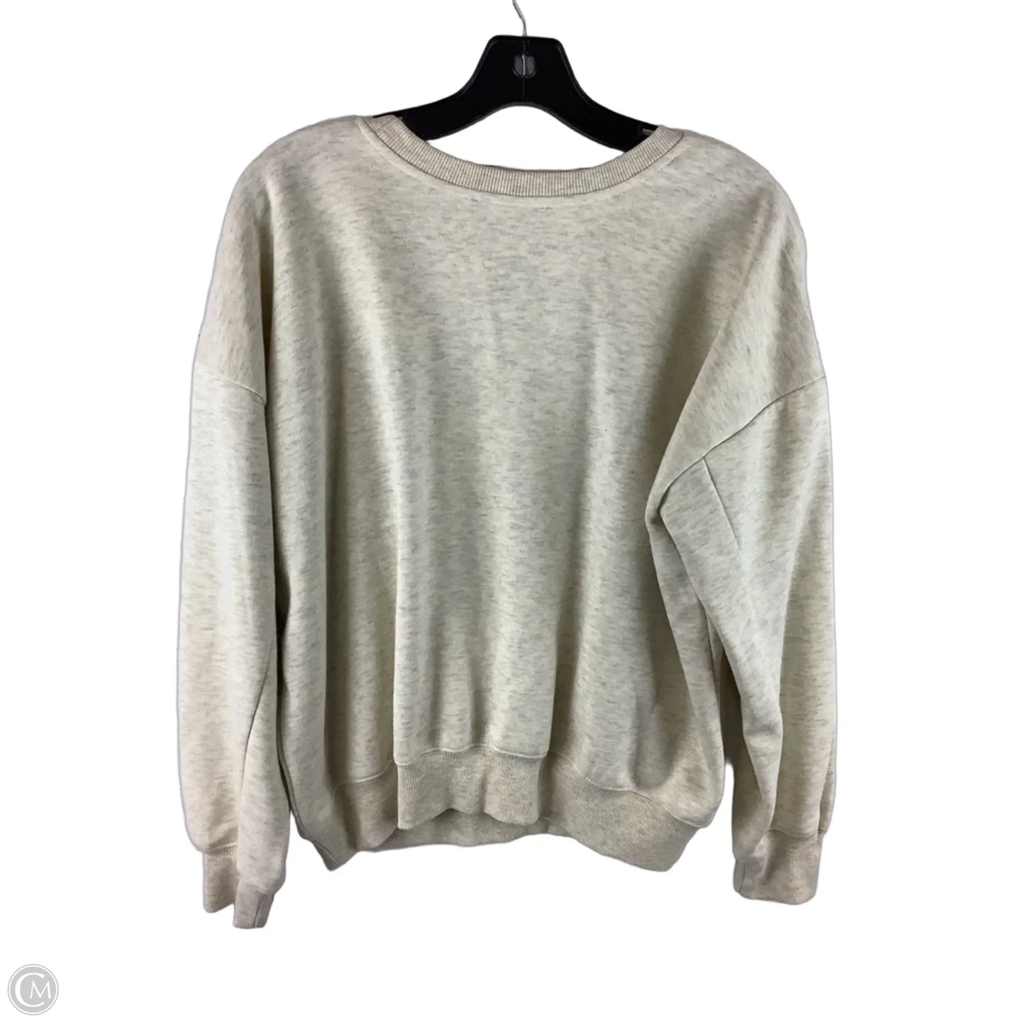 Sweatshirt Crewneck By Clothes Mentor In Cream, Size: S