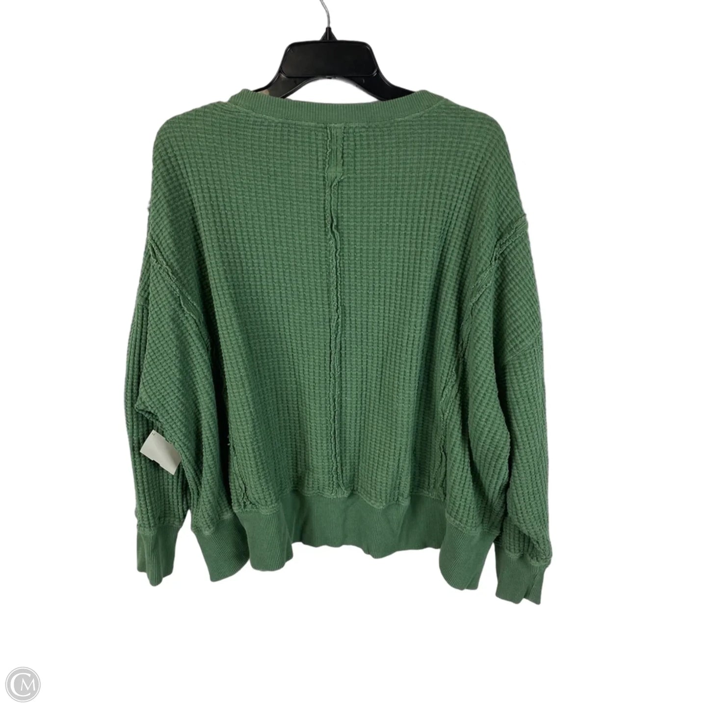 Top Long Sleeve By American Eagle In Green, Size: S