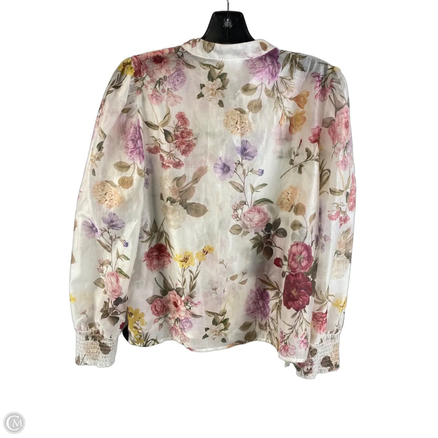 Top Long Sleeve By Bailey 44 In Floral Print, Size: M