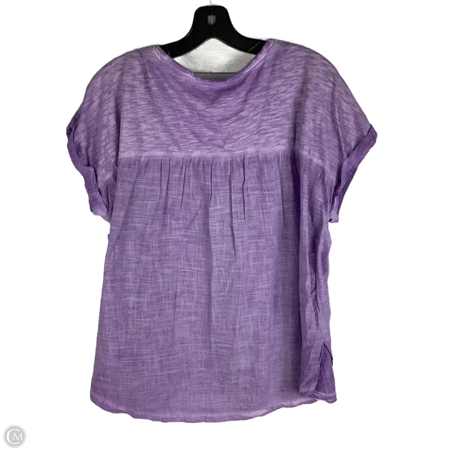 Top Short Sleeve By Pilcro In Purple, Size: M