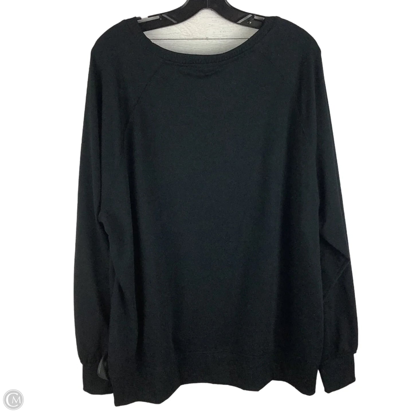 Top Long Sleeve By Cato In Black, Size: 1x