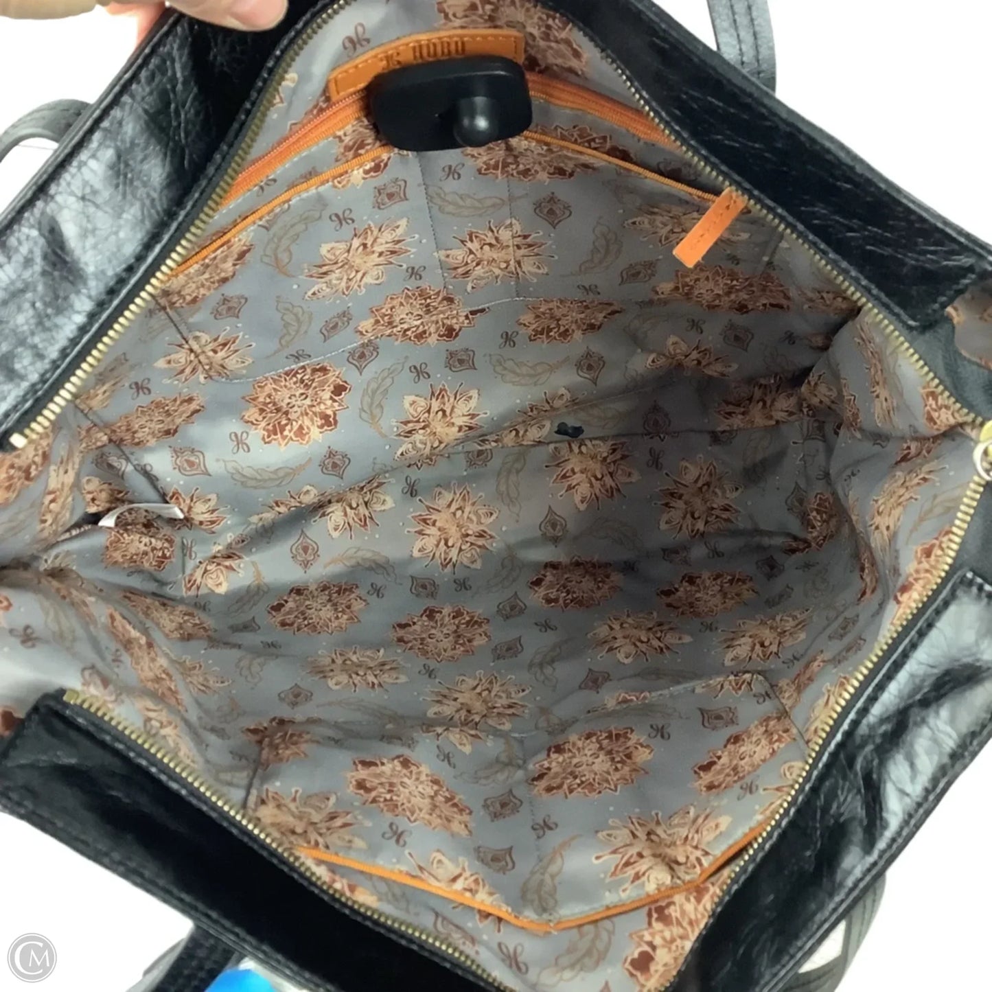 Handbag Leather By Hobo Intl, Size: Large