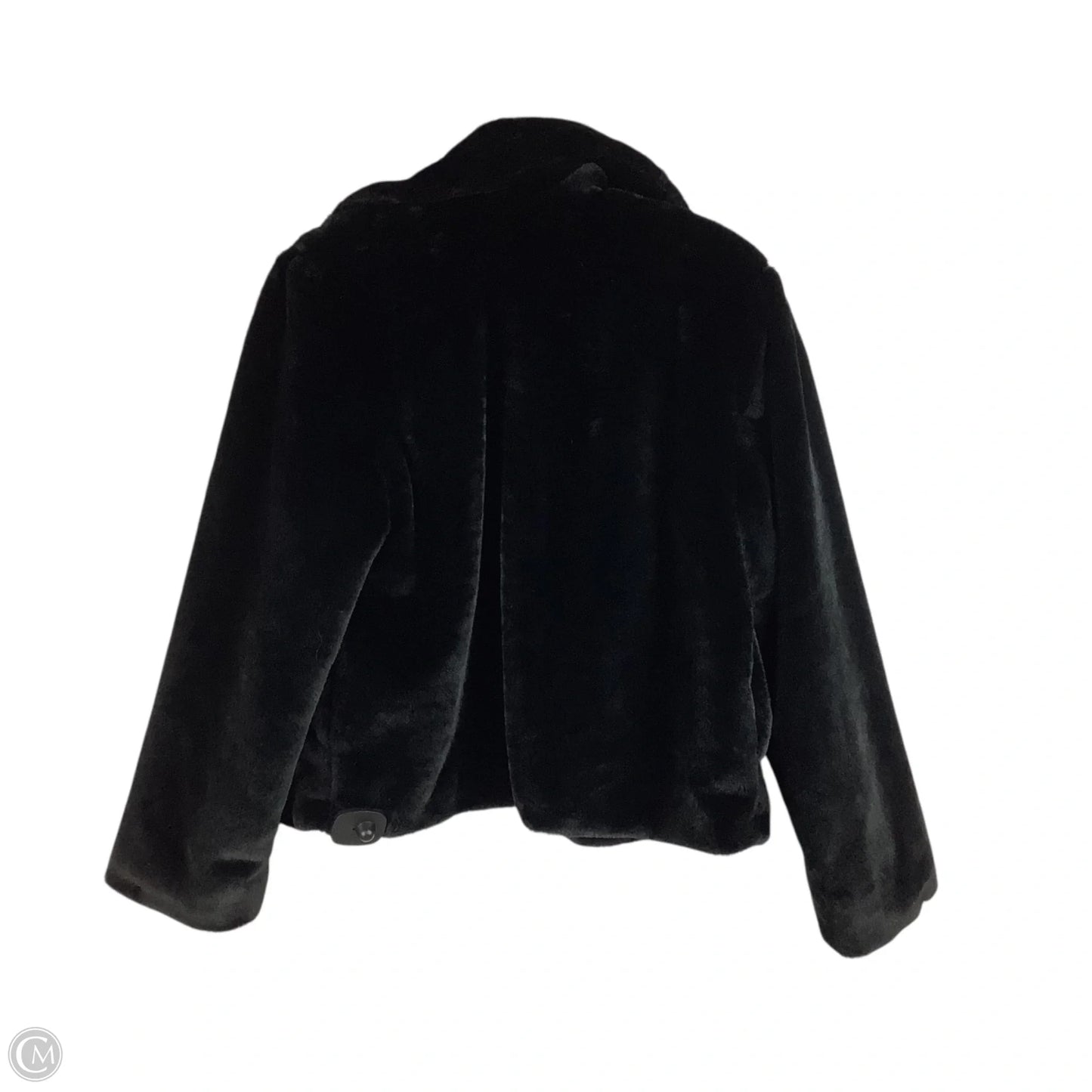 Jacket Faux Fur & Sherpa By Francesca's In Black, Size: M