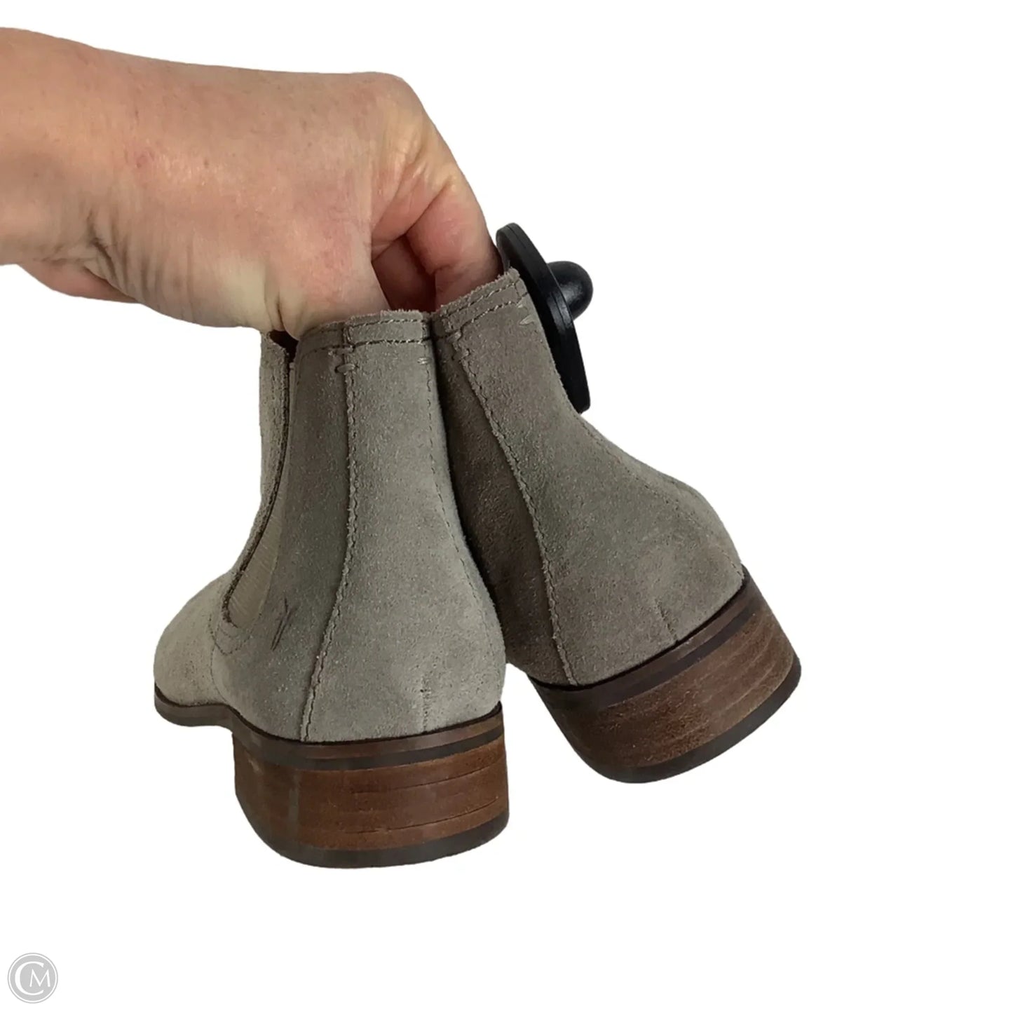 Boots Designer By Frye In Taupe, Size: 7.5