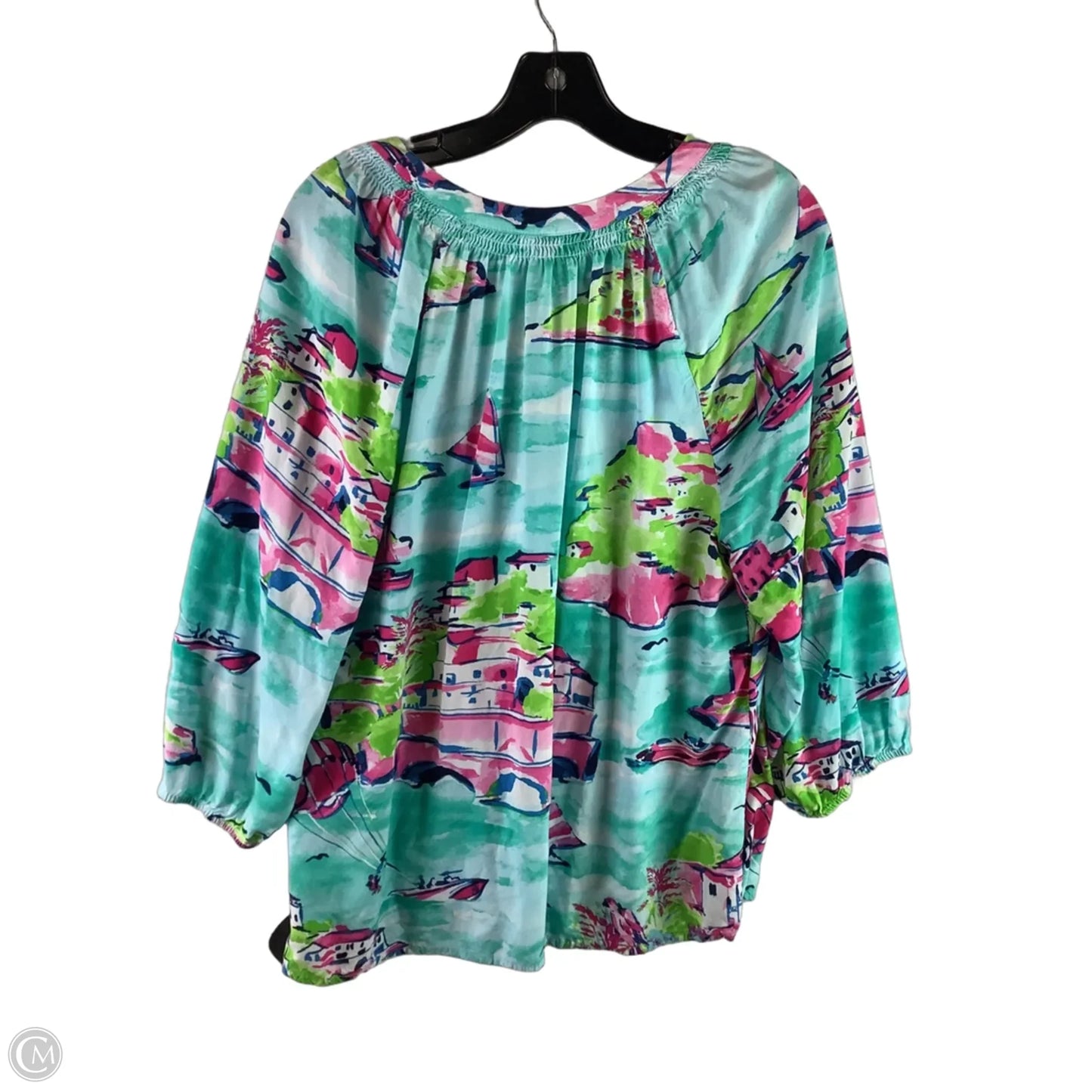 Top Long Sleeve By Crown And Ivy In Blue, Size: 1x
