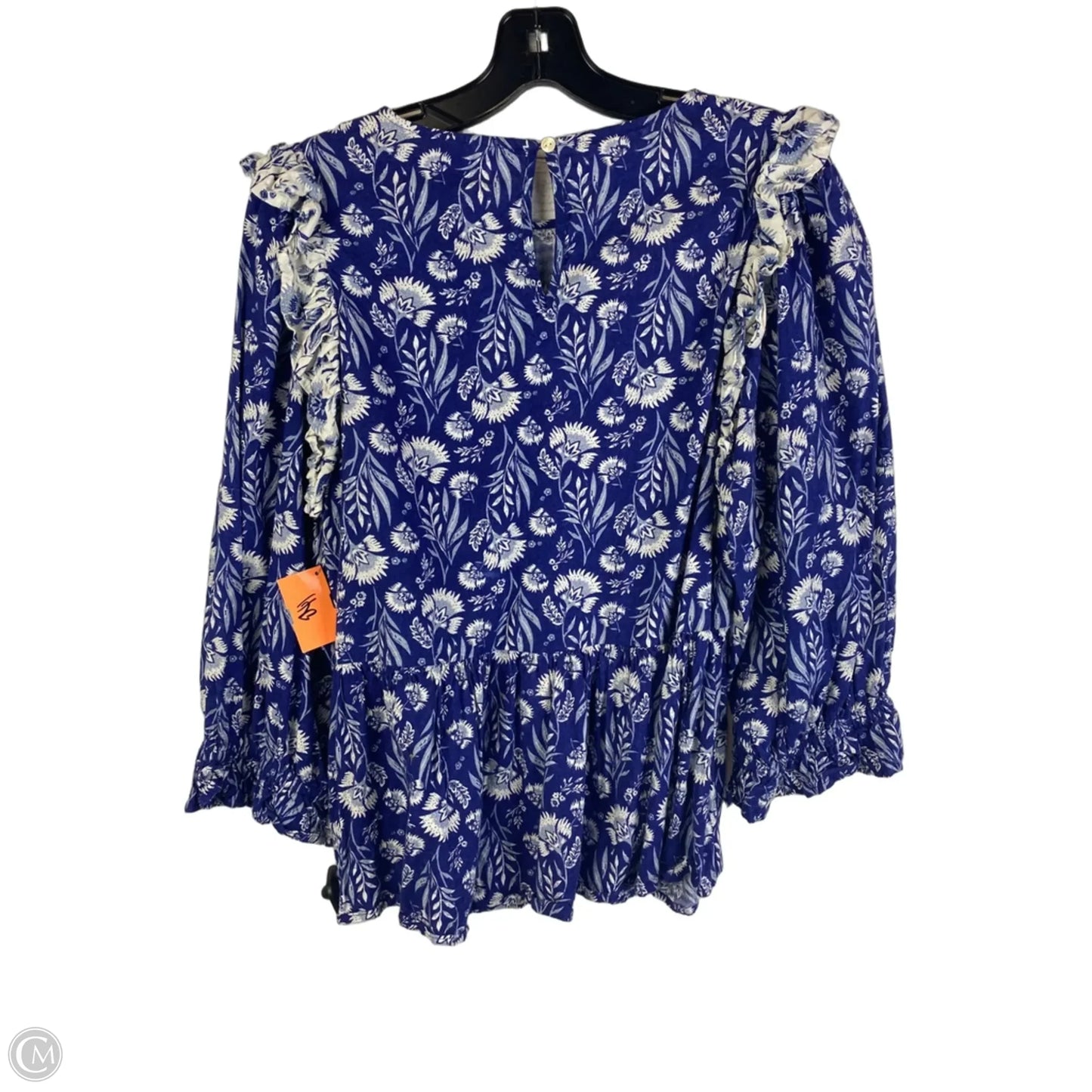 Top Long Sleeve By Universal Thread In Blue, Size: M