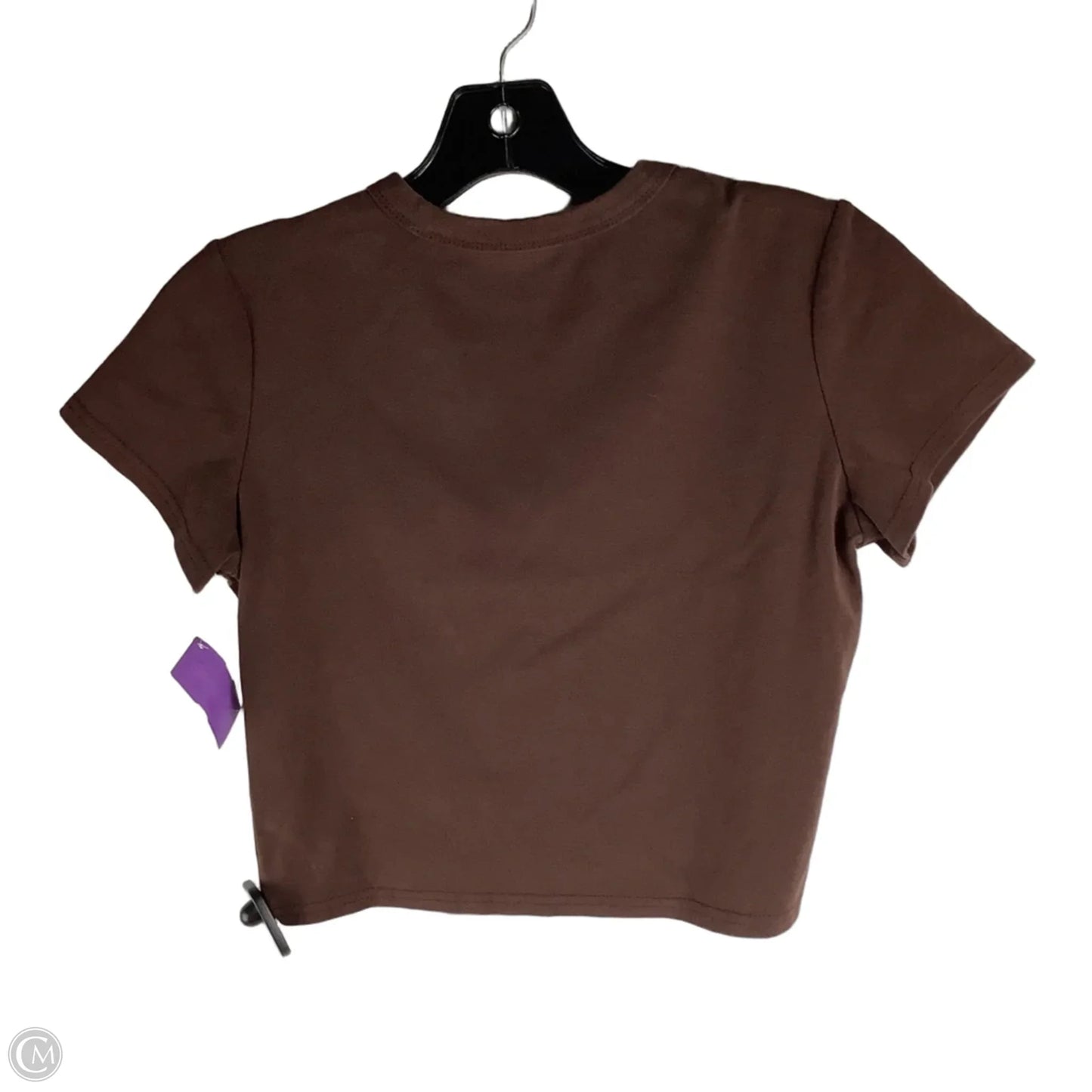 Top Short Sleeve By Clothes Mentor In Brown, Size: L