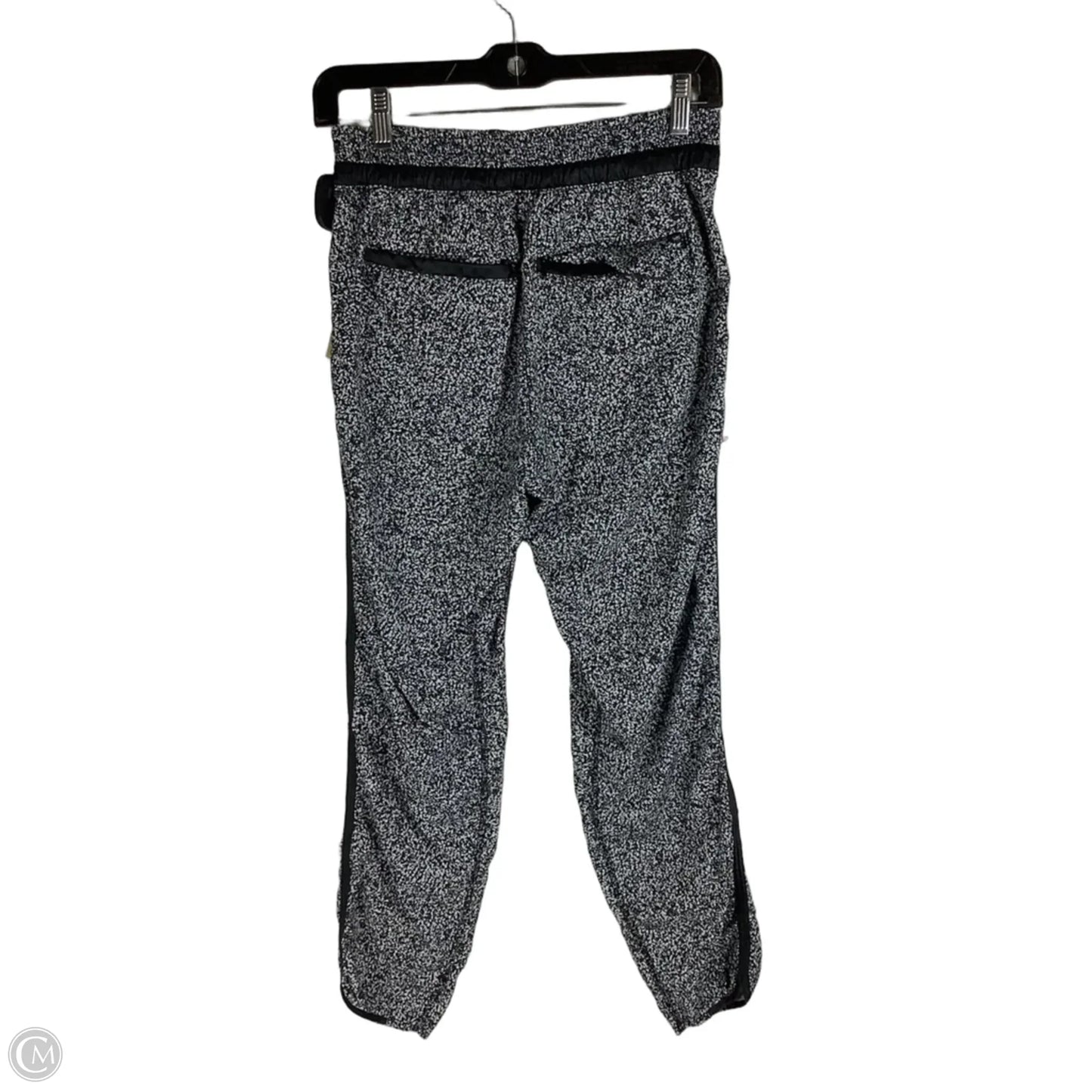 Athletic Pants By Lululemon In Black & White, Size: 4