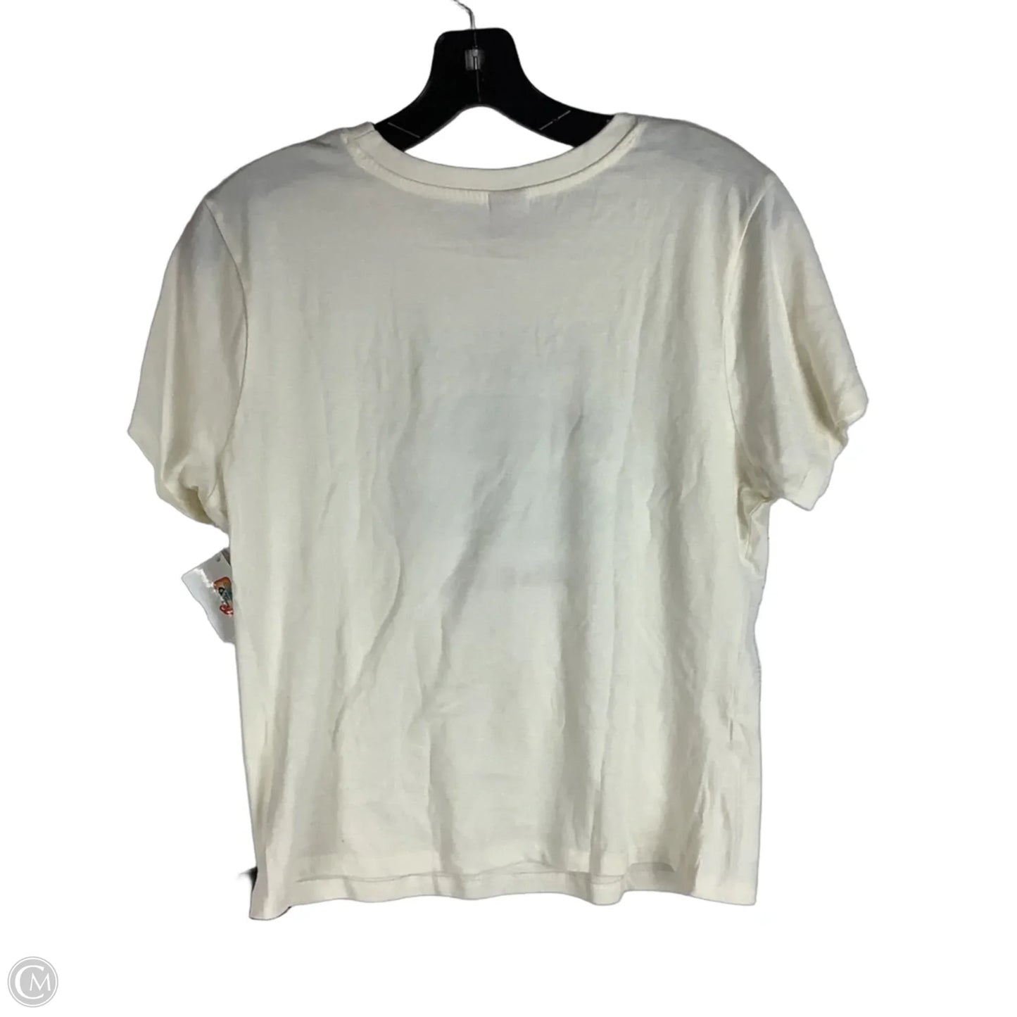 Top Short Sleeve By Clothes Mentor In Blue & White, Size: L