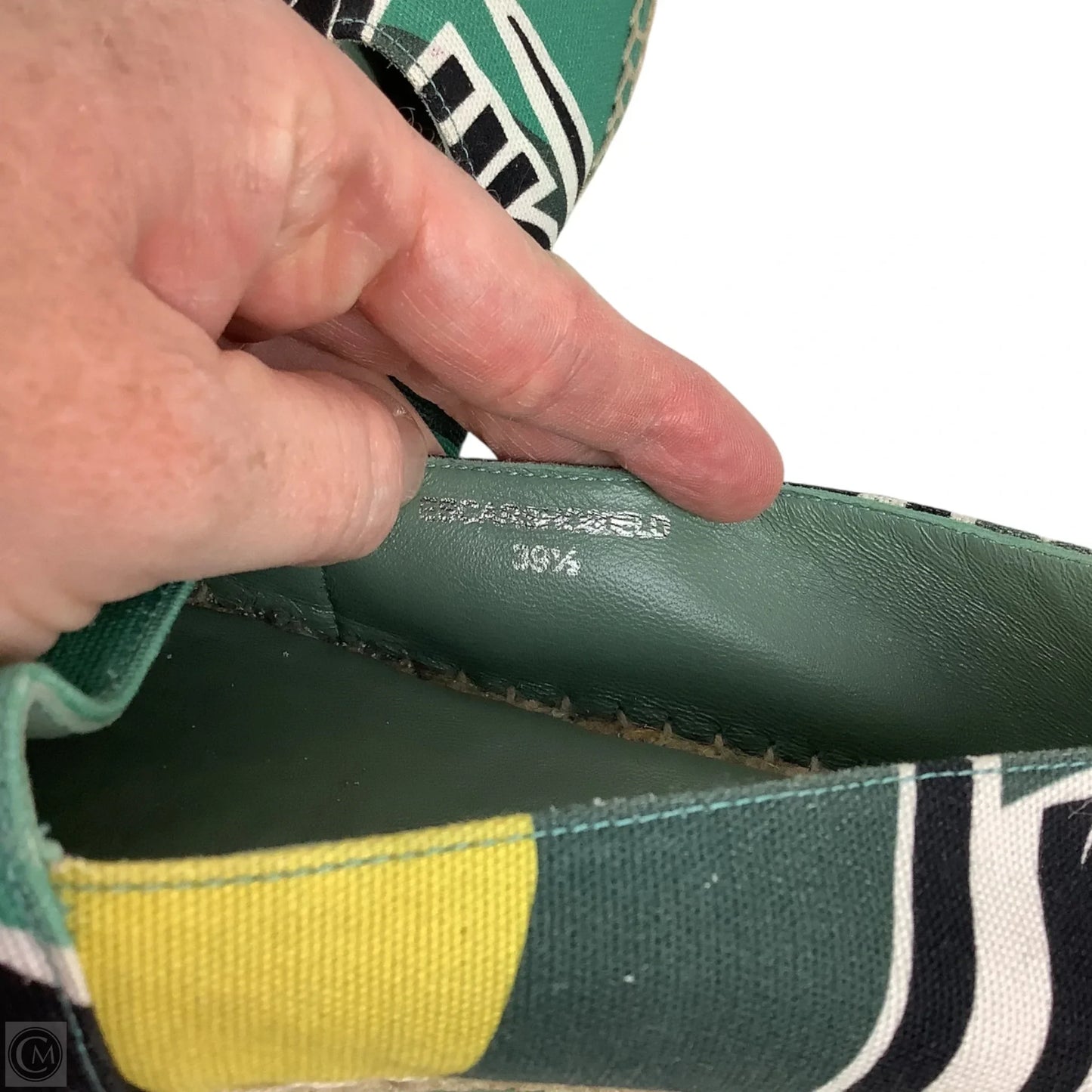 Shoes Luxury Designer By Burberry In Green, Size: 39.5