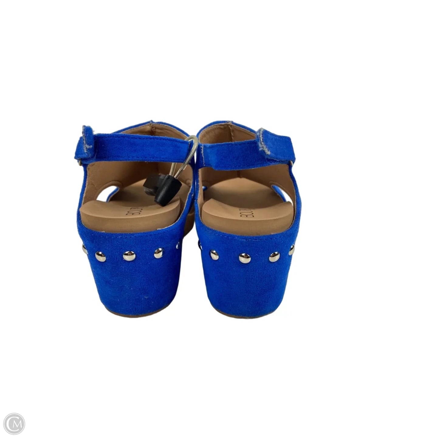 Sandals Heels Wedge By Corkys In Blue, Size: 7