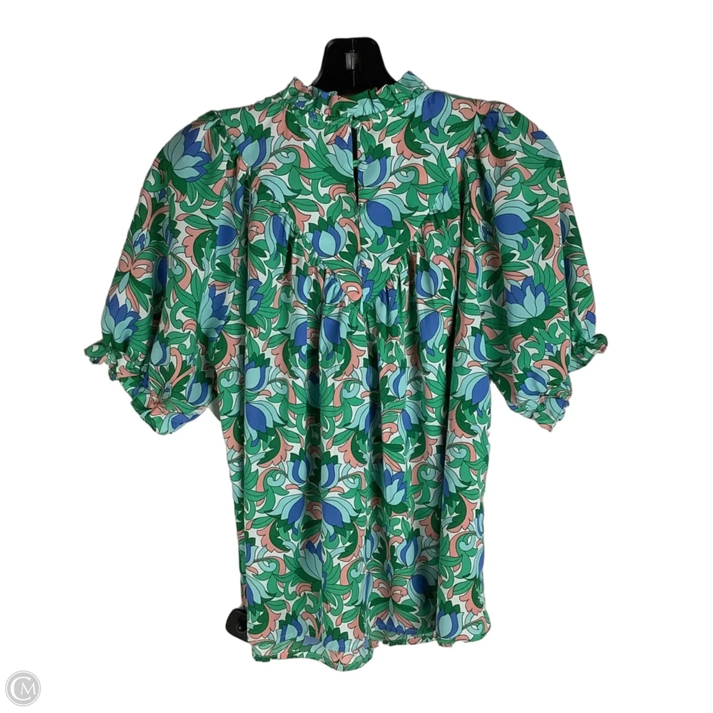 Top Short Sleeve By Thml In Green, Size: M