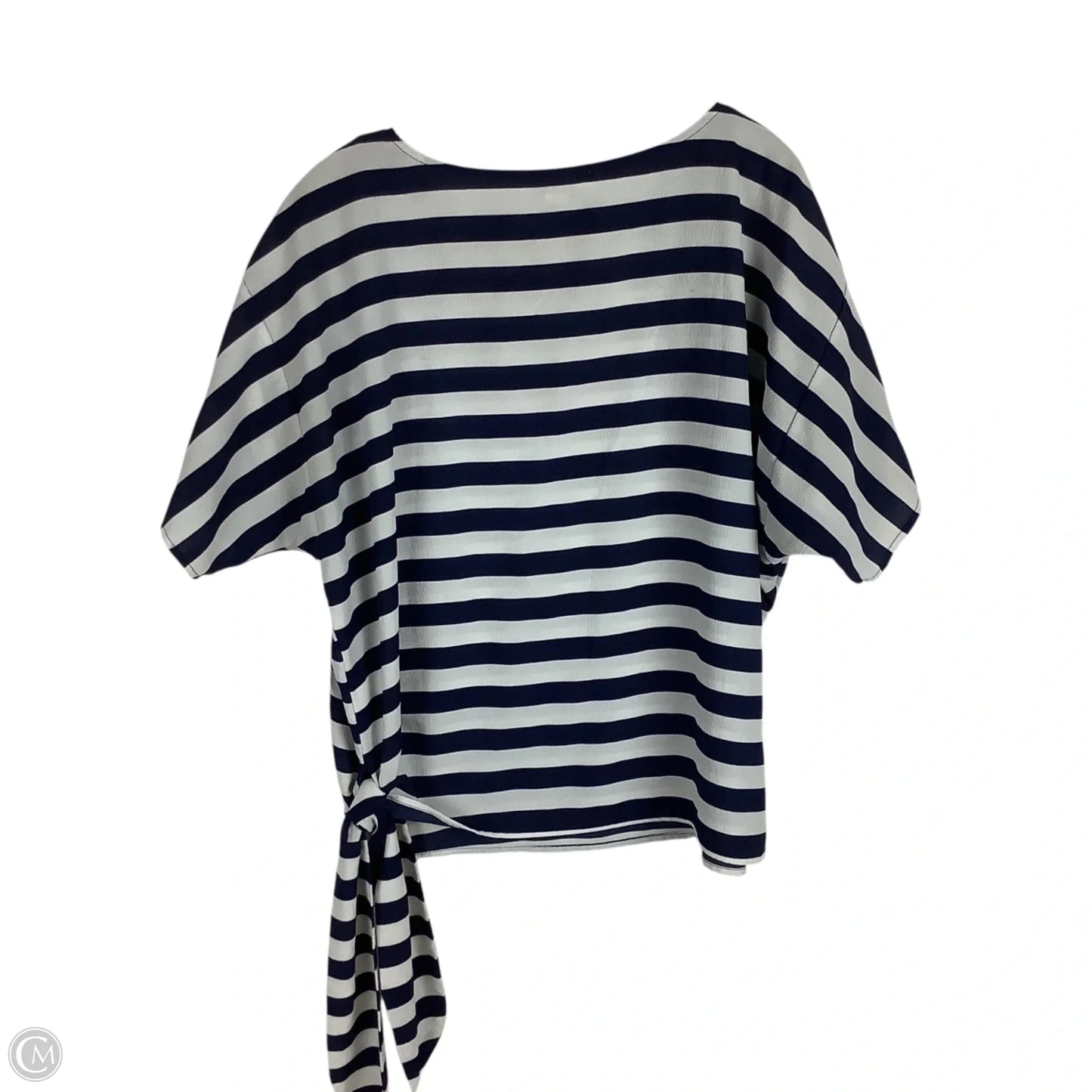 Top Short Sleeve By Michael By Michael Kors In Striped Pattern, Size: M