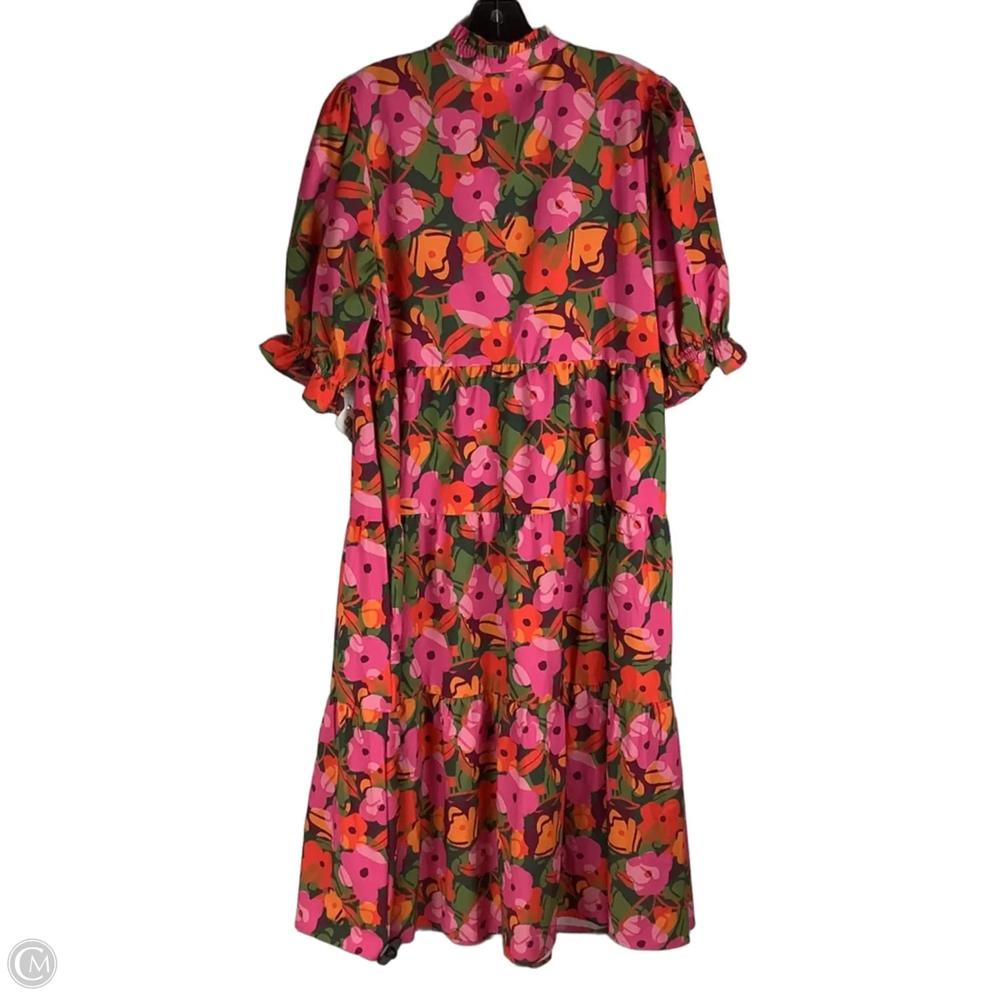 Dress Casual Midi By Michelle Mcdowell In Floral Print, Size: Xl