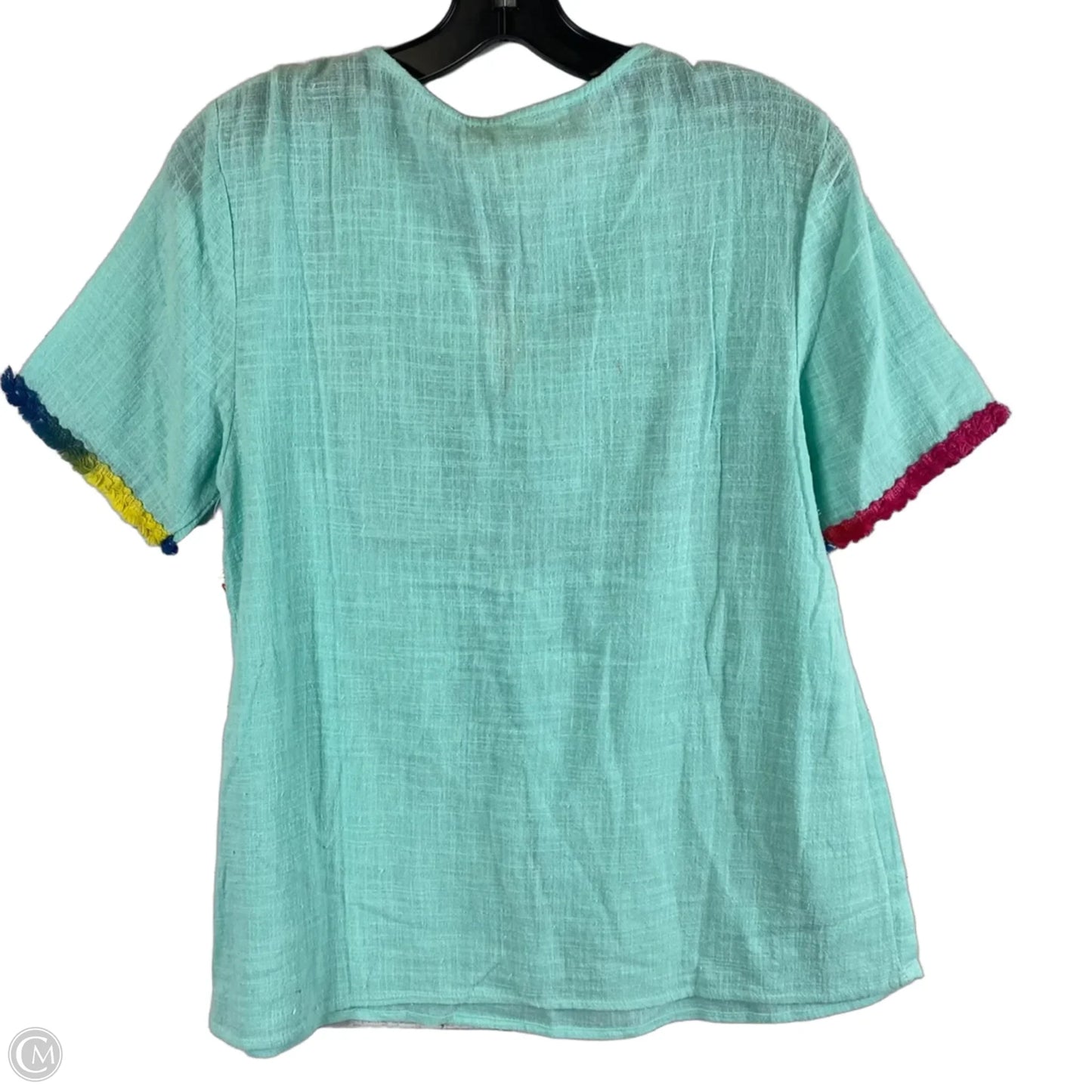 Top Short Sleeve By Entro In Blue, Size: S