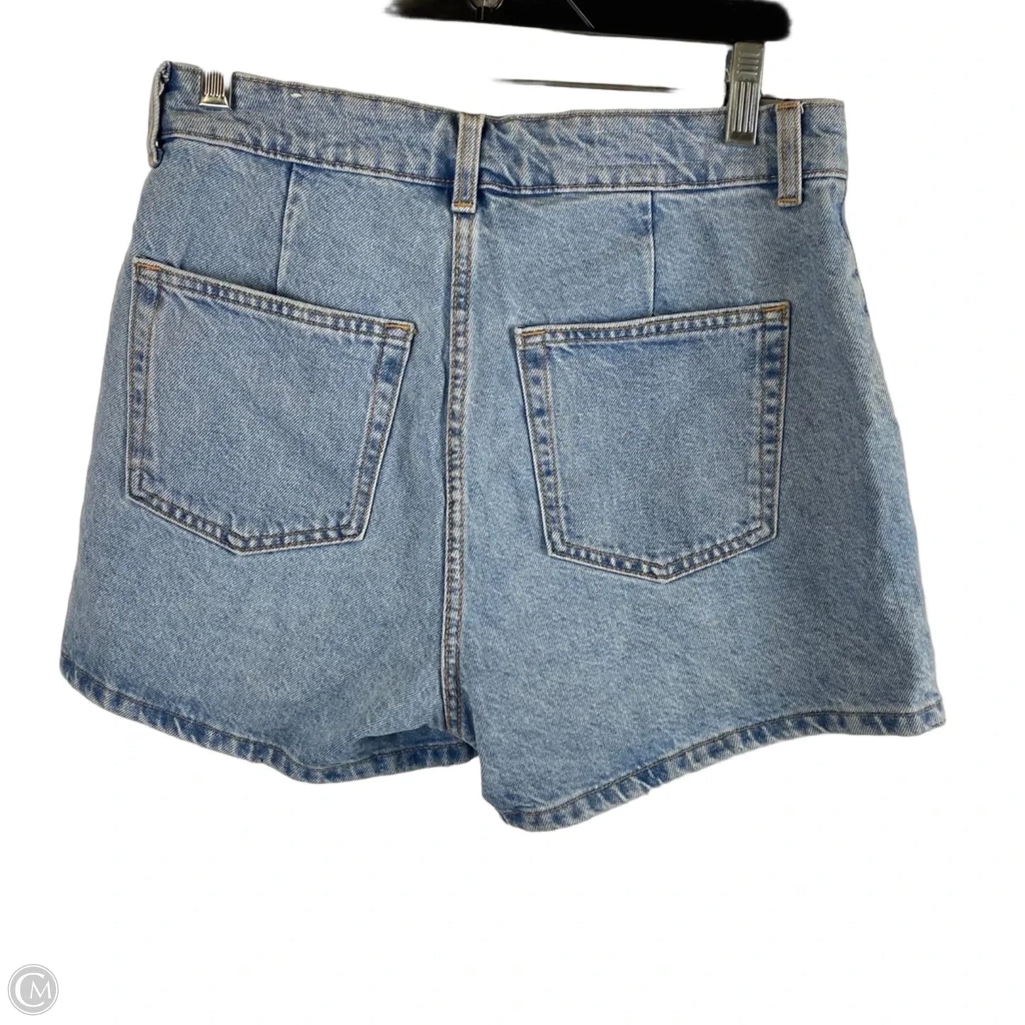 Skirt Mini & Short By Zara In Blue Denim, Size: Xs