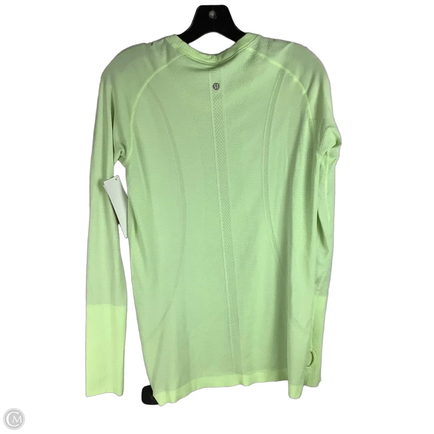 Athletic Top Long Sleeve Crewneck By Lululemon In Green, Size: 10