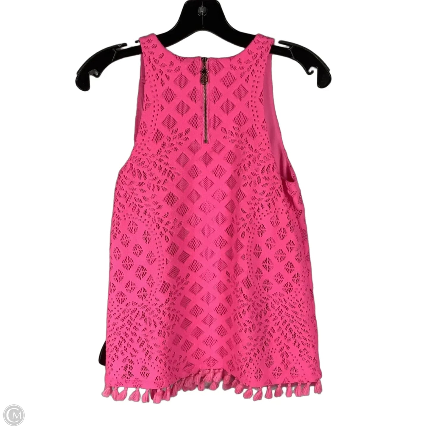 Top Sleeveless Designer By Lilly Pulitzer In Pink, Size: Xs