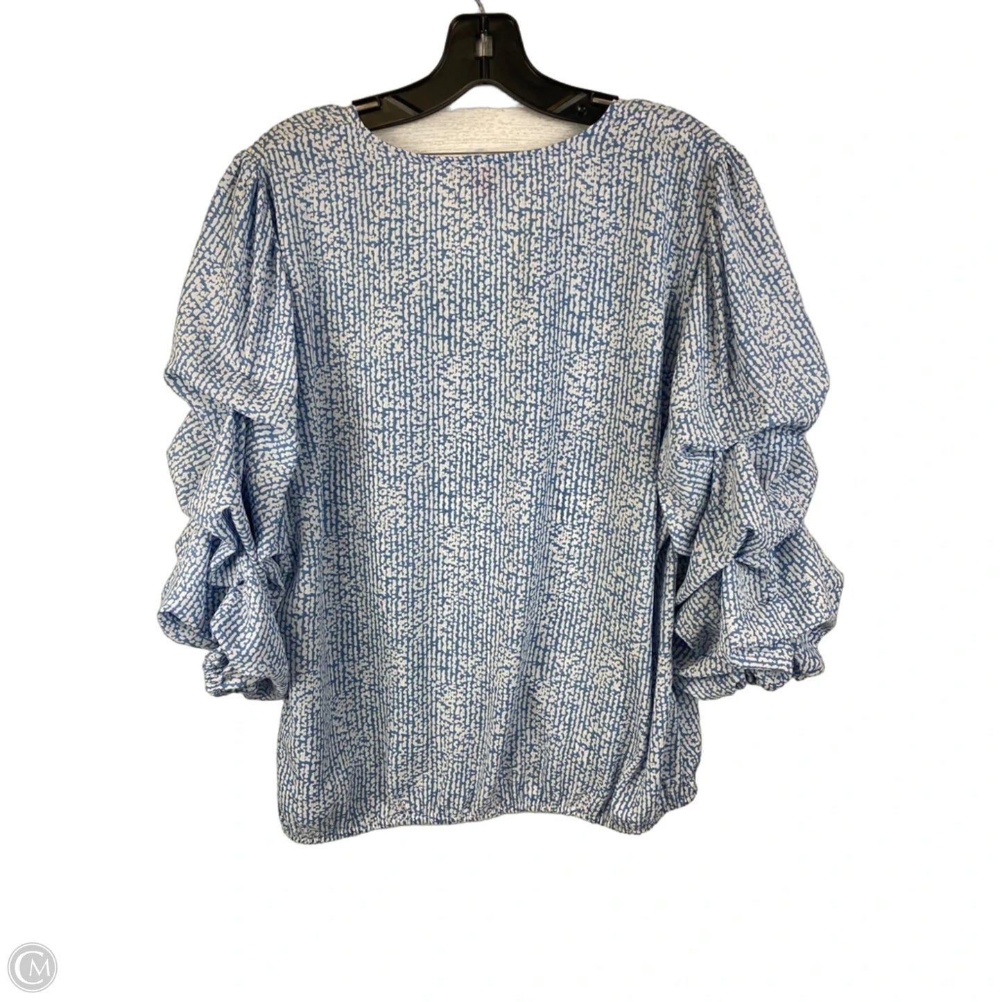 Top 3/4 Sleeve By Vince Camuto In Blue, Size: Xl