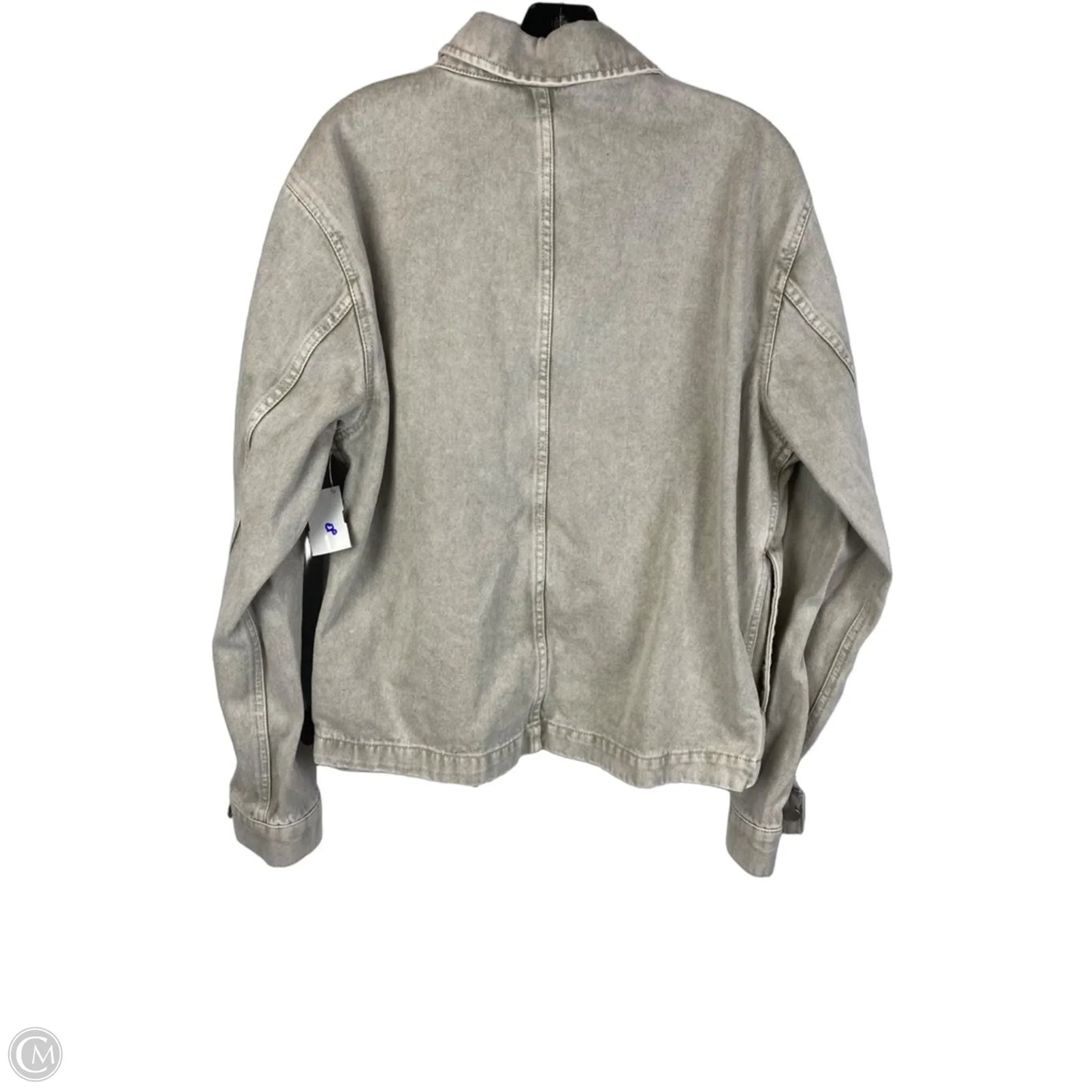 Jacket Denim By Zara In Green, Size: L