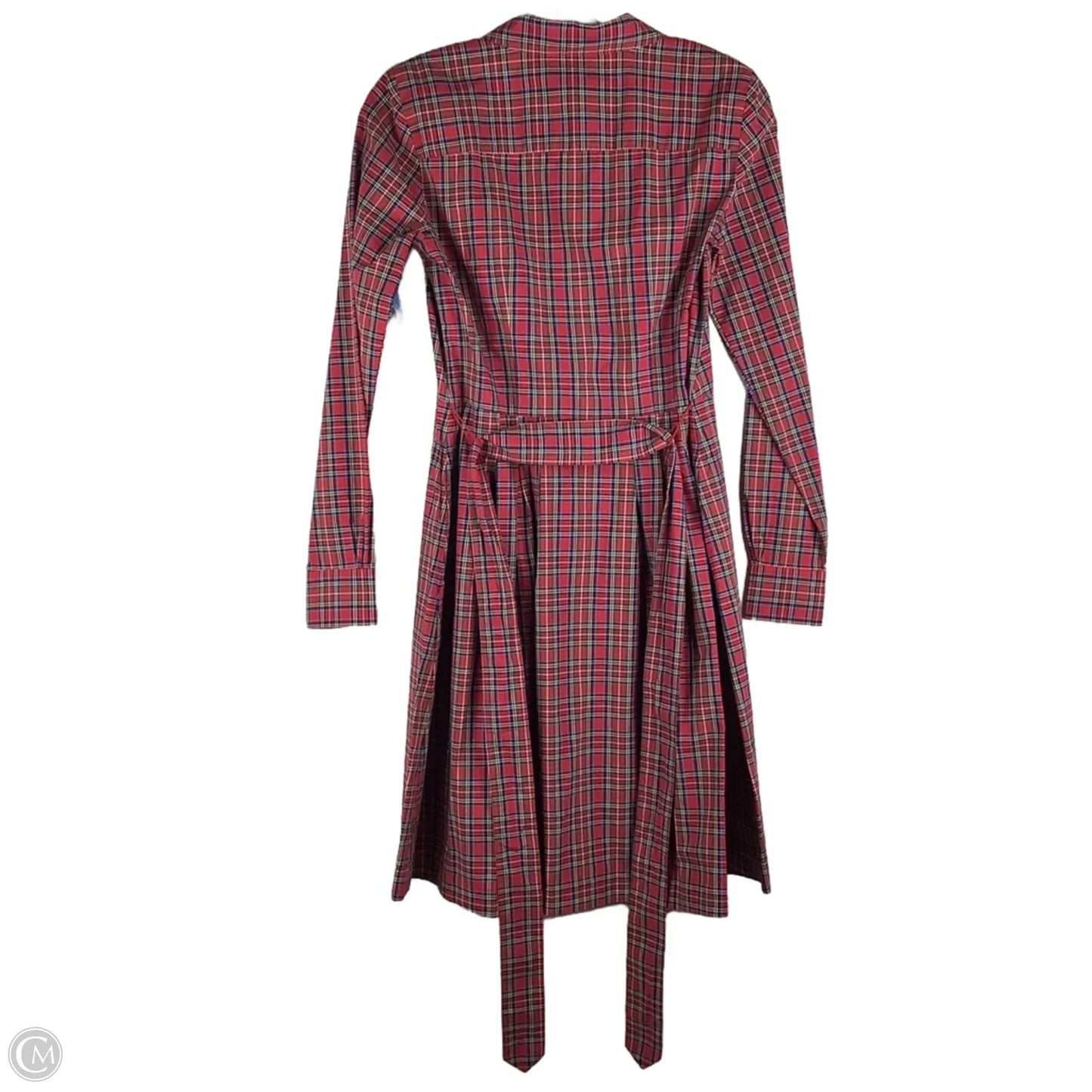 Dress Party Midi By Brooks Brothers In Plaid Pattern, Size: 2