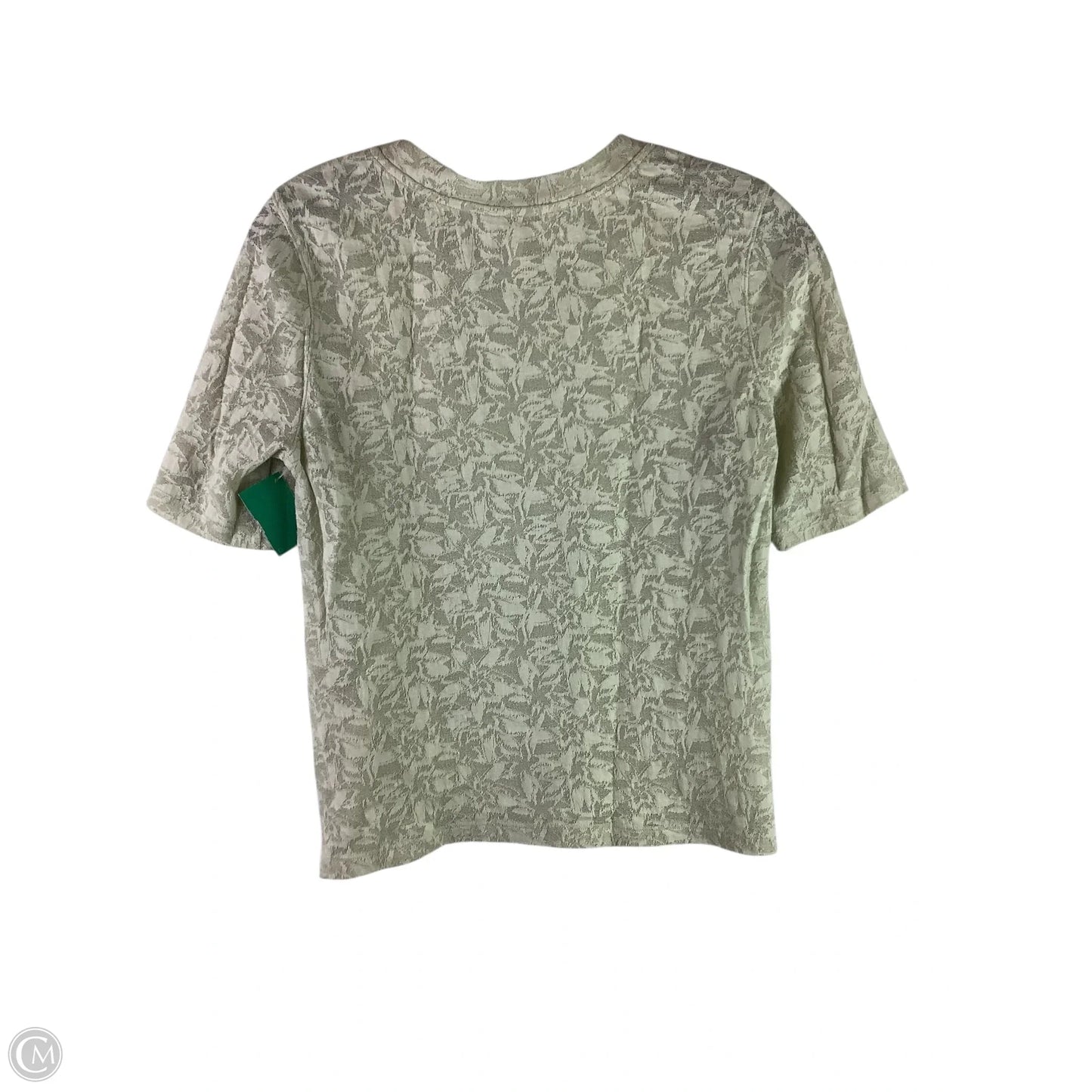 Top Short Sleeve By Rebecca Taylor In Green, Size: S