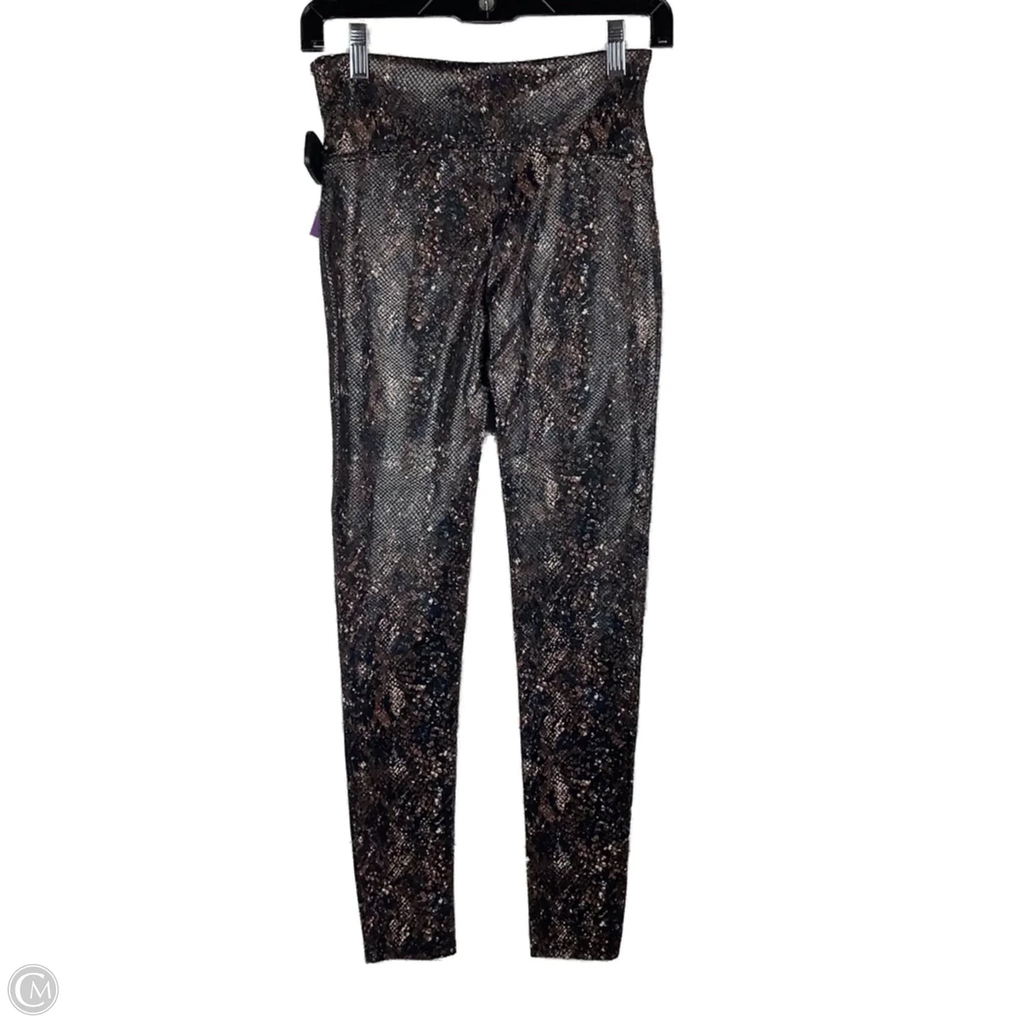 Athletic Leggings By Spanx In Snakeskin Print, Size: M