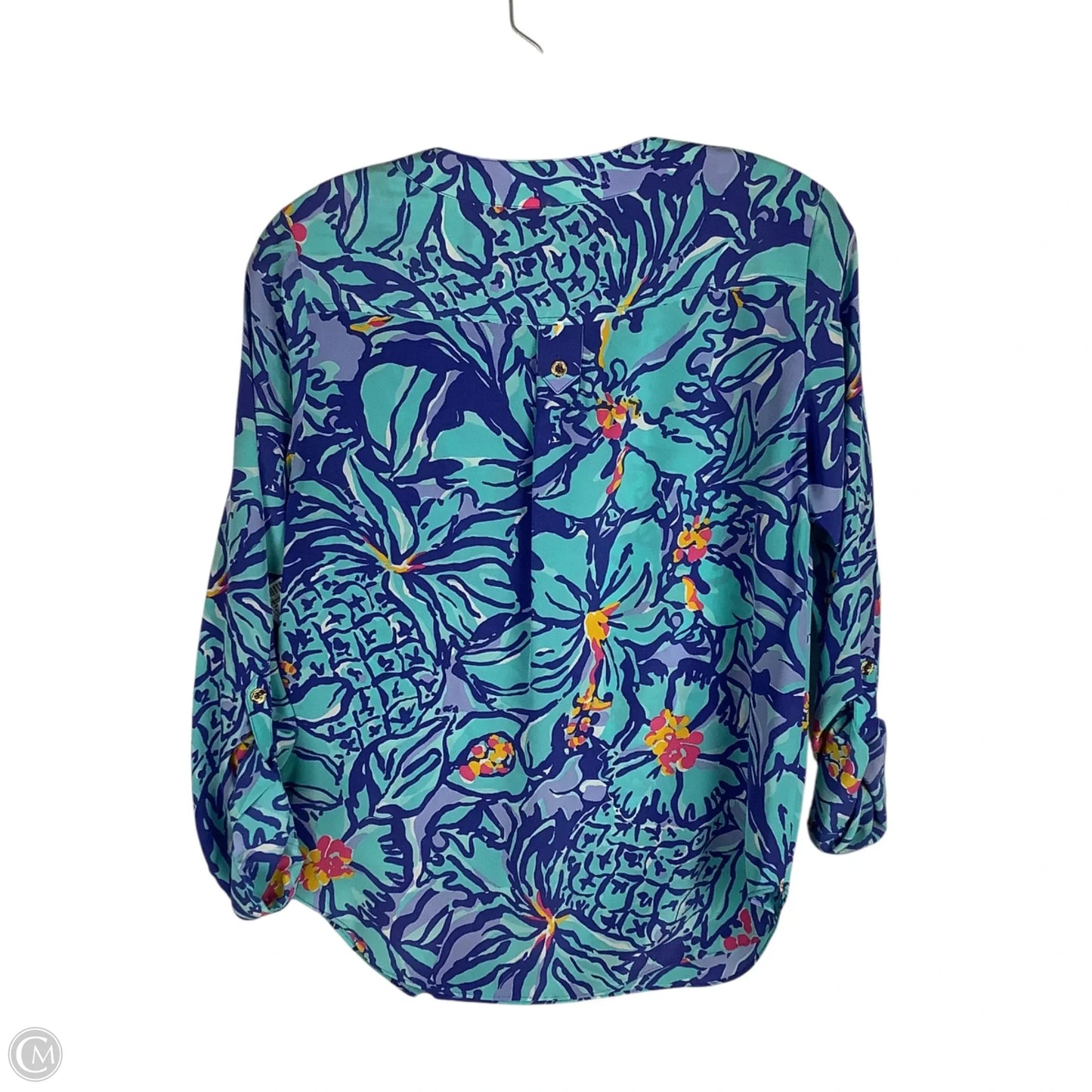 Top Long Sleeve Designer By Lilly Pulitzer In Blue, Size: Xs