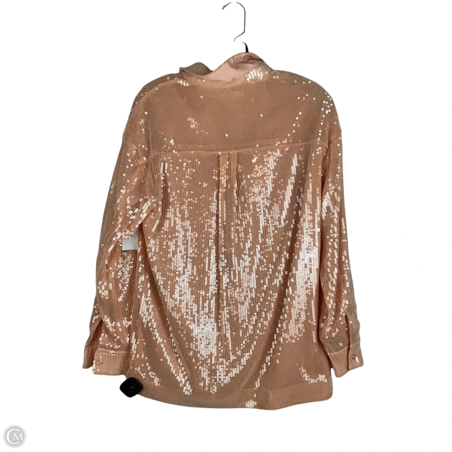 Top Long Sleeve By 7 For All Mankind In Pink, Size: Xs