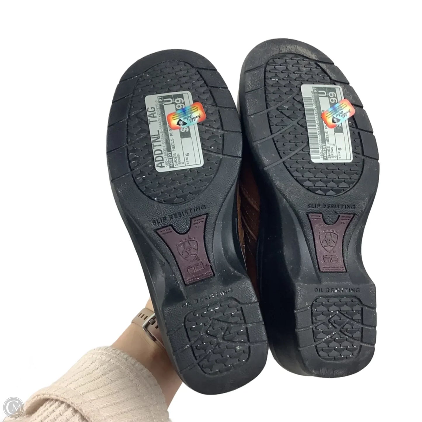 Shoes Heels Platform By Ariat In Brown, Size: 6