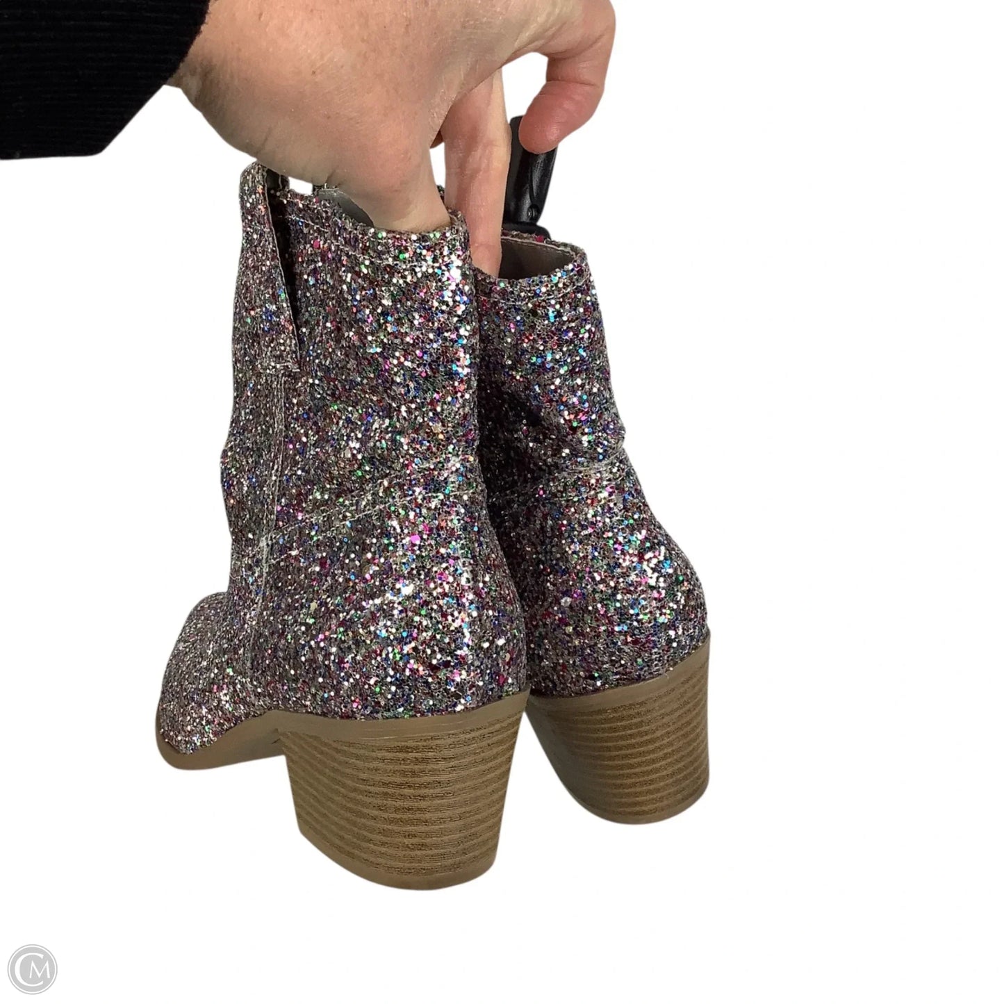 Boots Ankle Heels By Crown And Ivy In Multi-colored, Size: 9