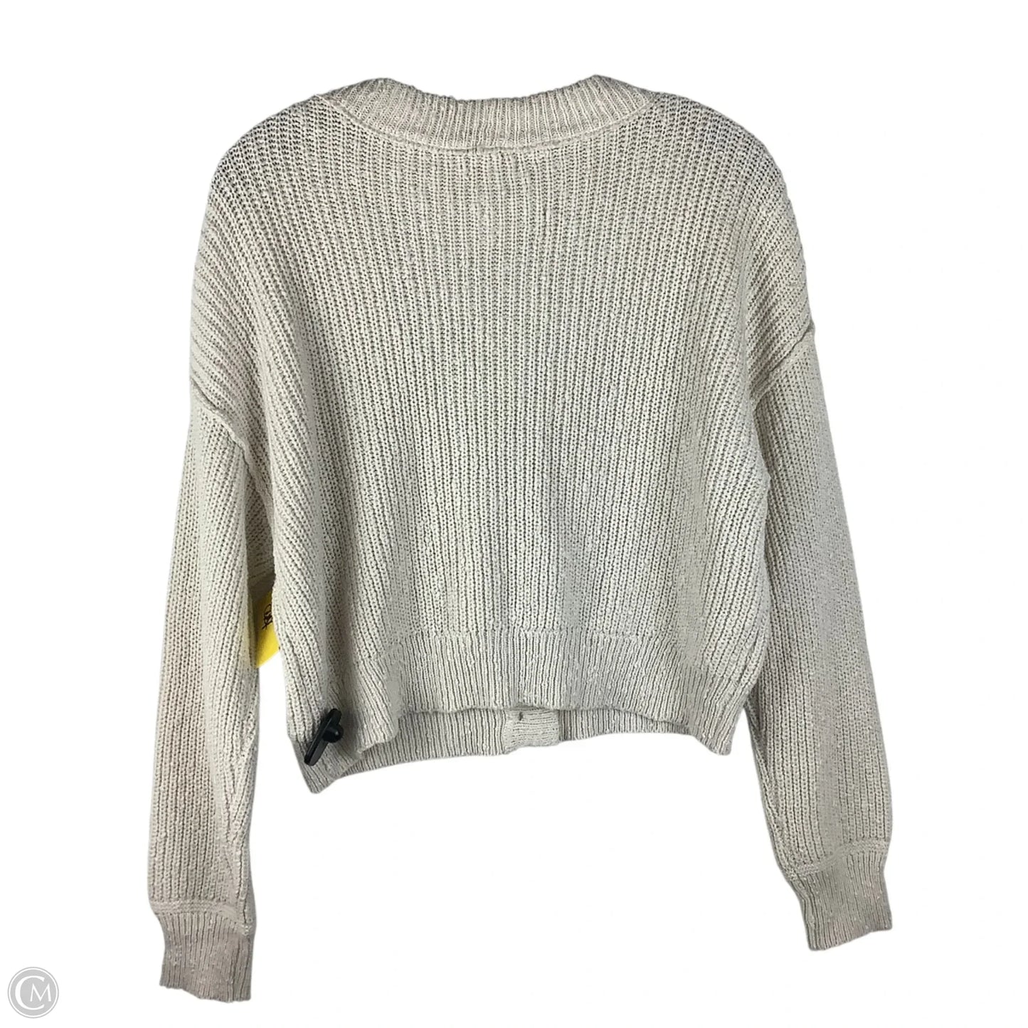 Sweater Cardigan By American Eagle In Cream, Size: S