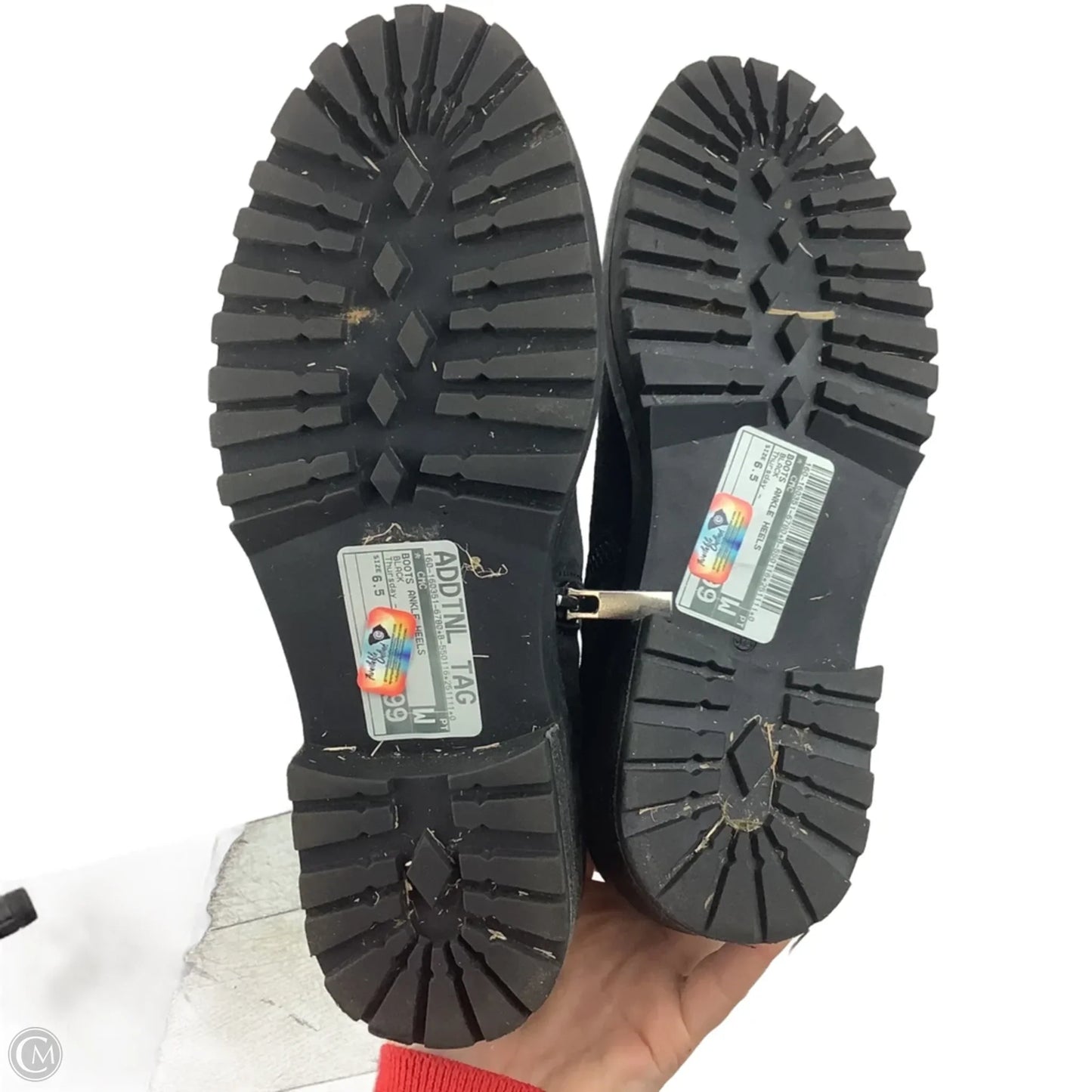 Boots Ankle Heels By Cmc In Black, Size: 6.5