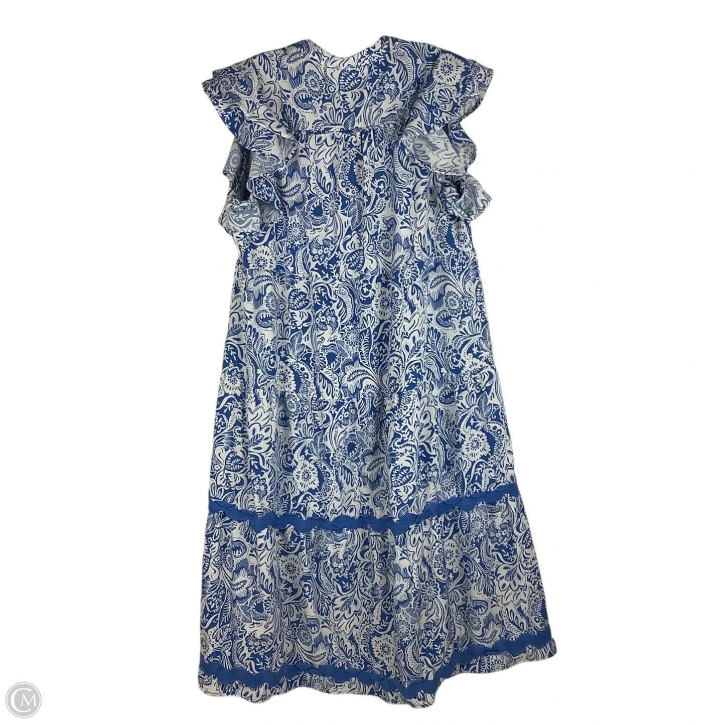 Dress Casual Maxi By Umgee In Blue & White, Size: M