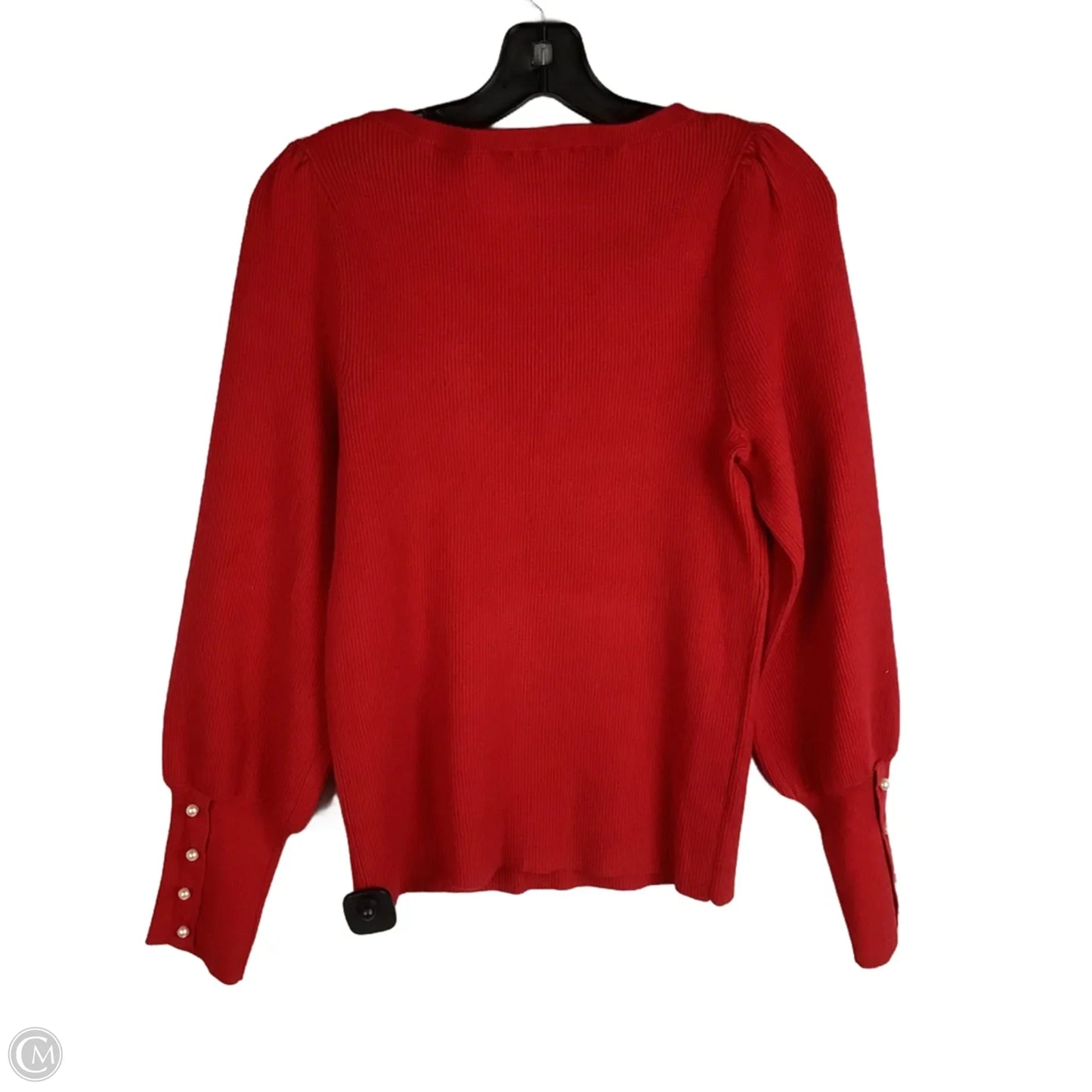 Sweater By Ann Taylor In Red, Size: Xl