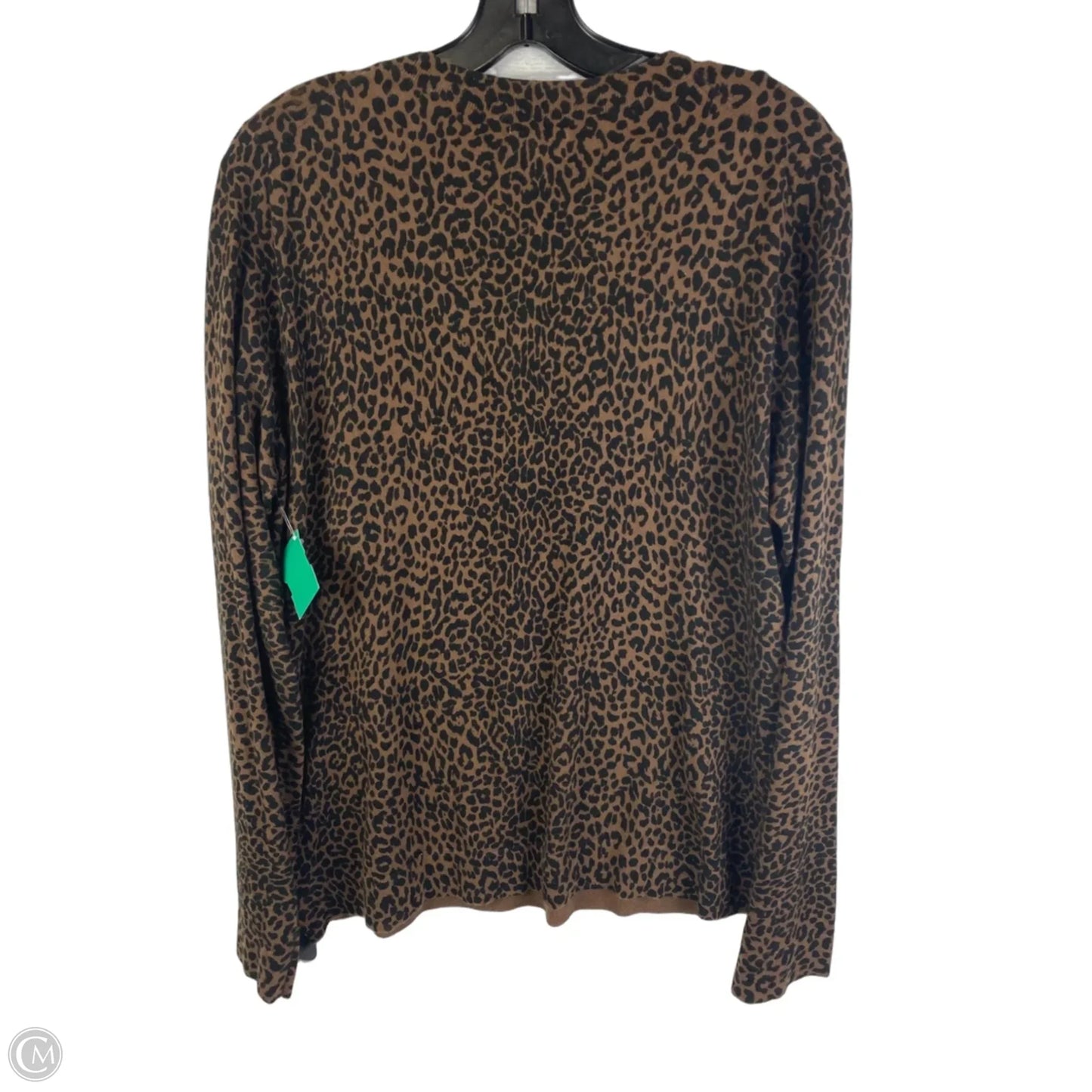 Top Long Sleeve By J. Crew In Animal Print, Size: L