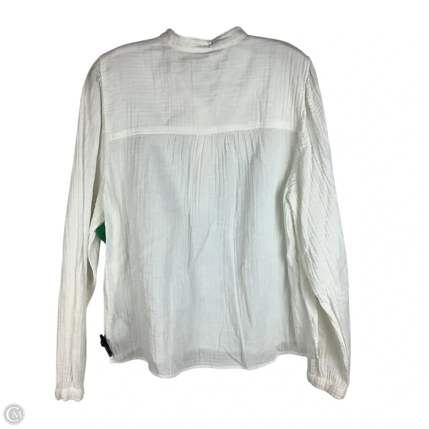 Top Long Sleeve By J. Crew In White, Size: L