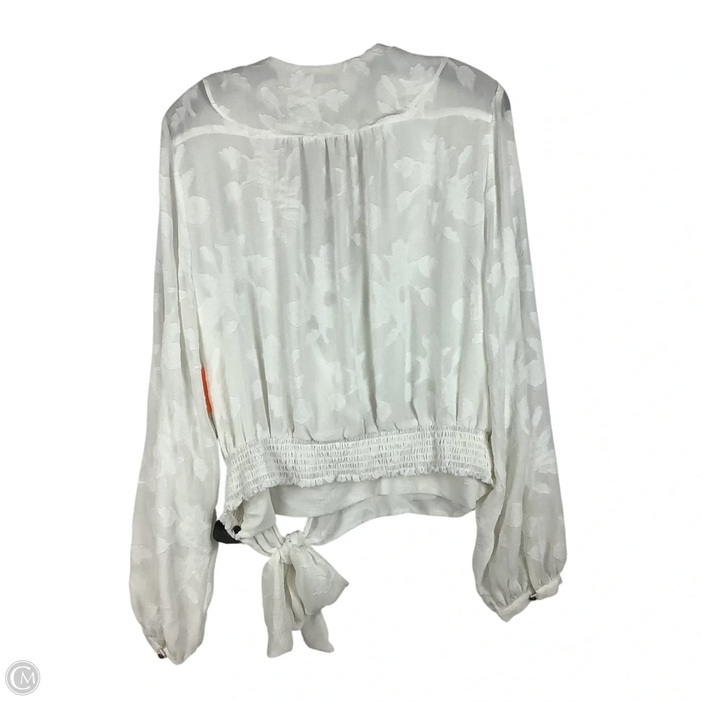 Top Long Sleeve By Anthropologie In White, Size: Xl