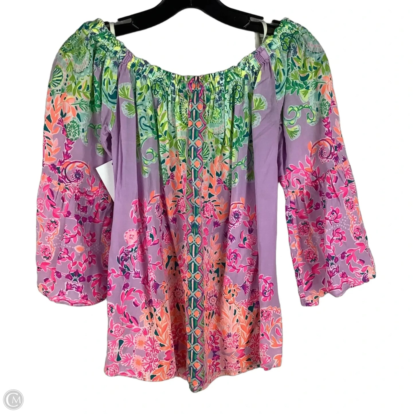 Top Long Sleeve Designer By Lilly Pulitzer In Pink, Size: Xs