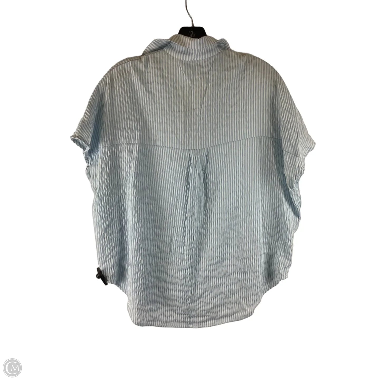Top Short Sleeve By Vestique In Blue, Size: S
