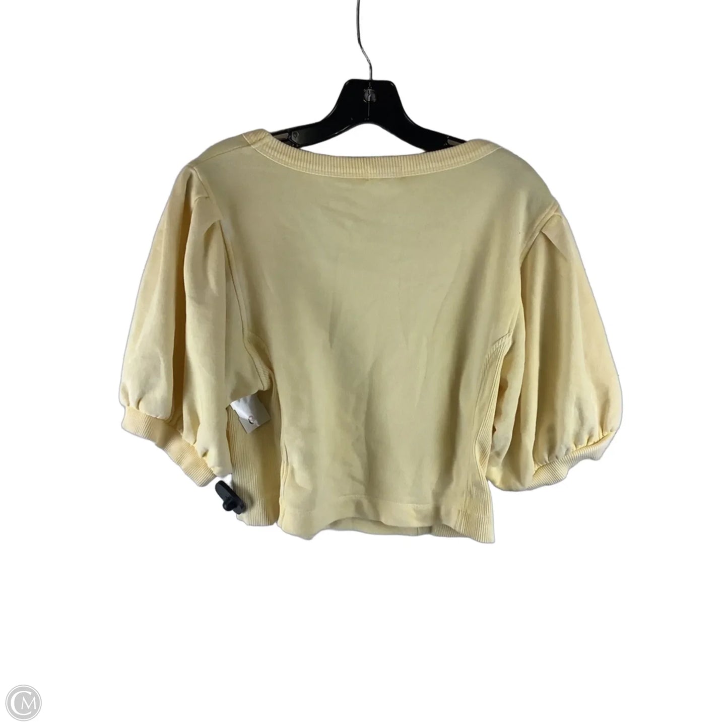 Top Short Sleeve By Aerie In Yellow, Size: L