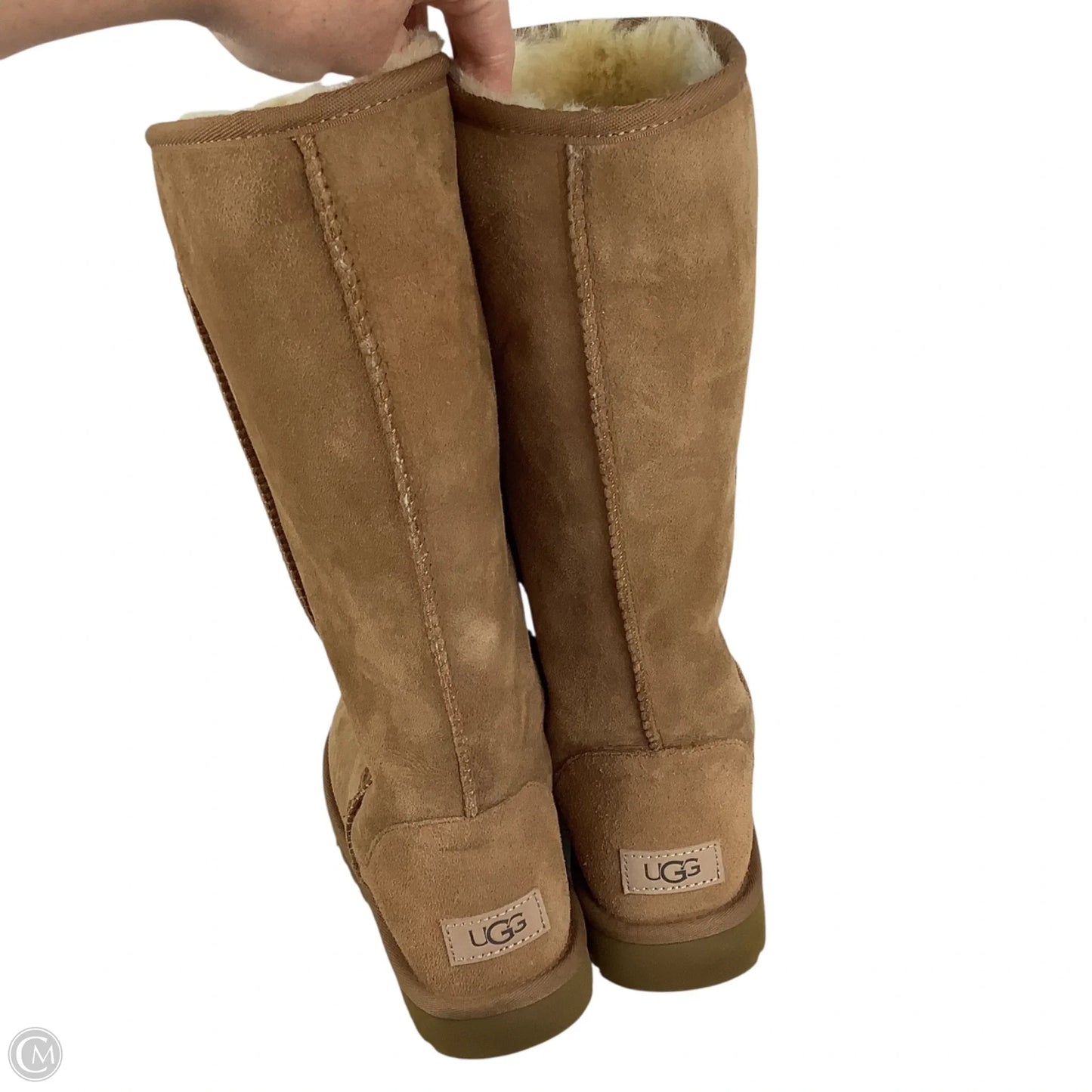 Boots Designer By Ugg In Tan, Size: 10