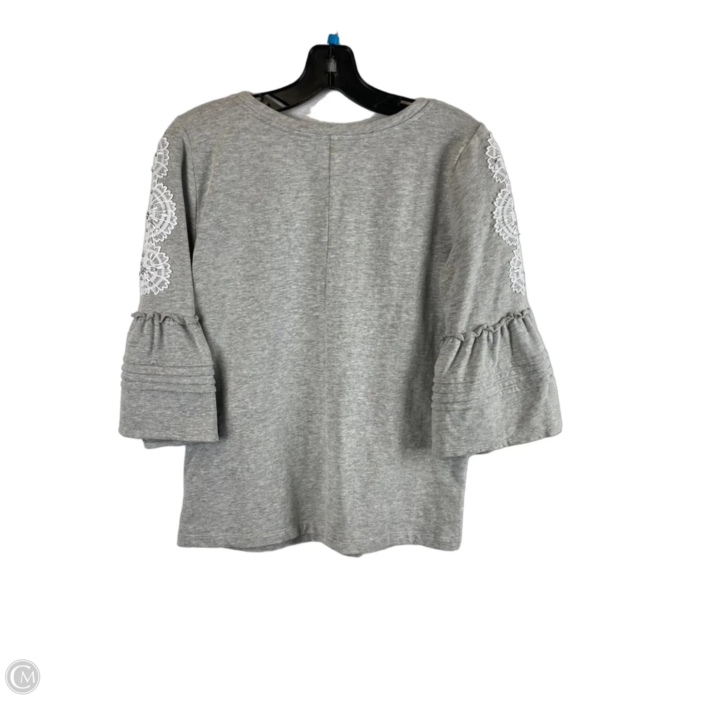 Top Short Sleeve Designer By Lilly Pulitzer In Grey, Size: S