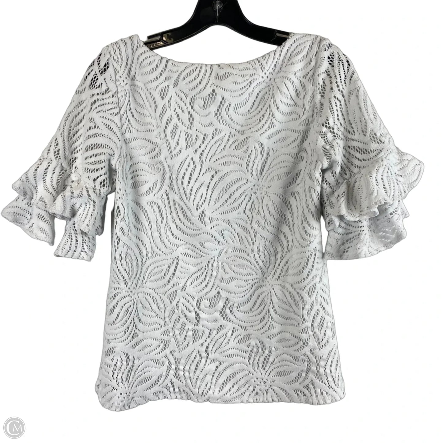 Top Short Sleeve By Lilly Pulitzer In White, Size: S