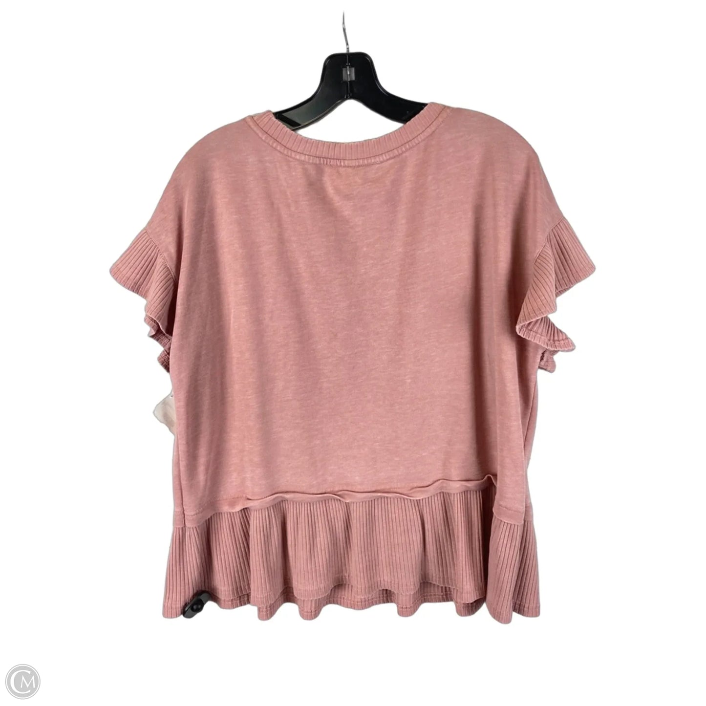 Top Short Sleeve By Jane And Delancey In Pink, Size: L